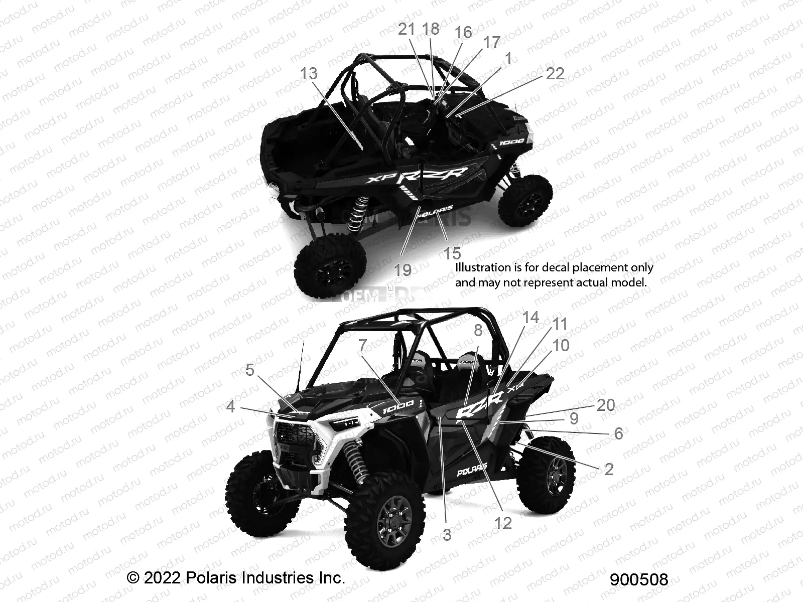 BODY | BODY, DECALS - Z22NAS99CZ (900508-01)