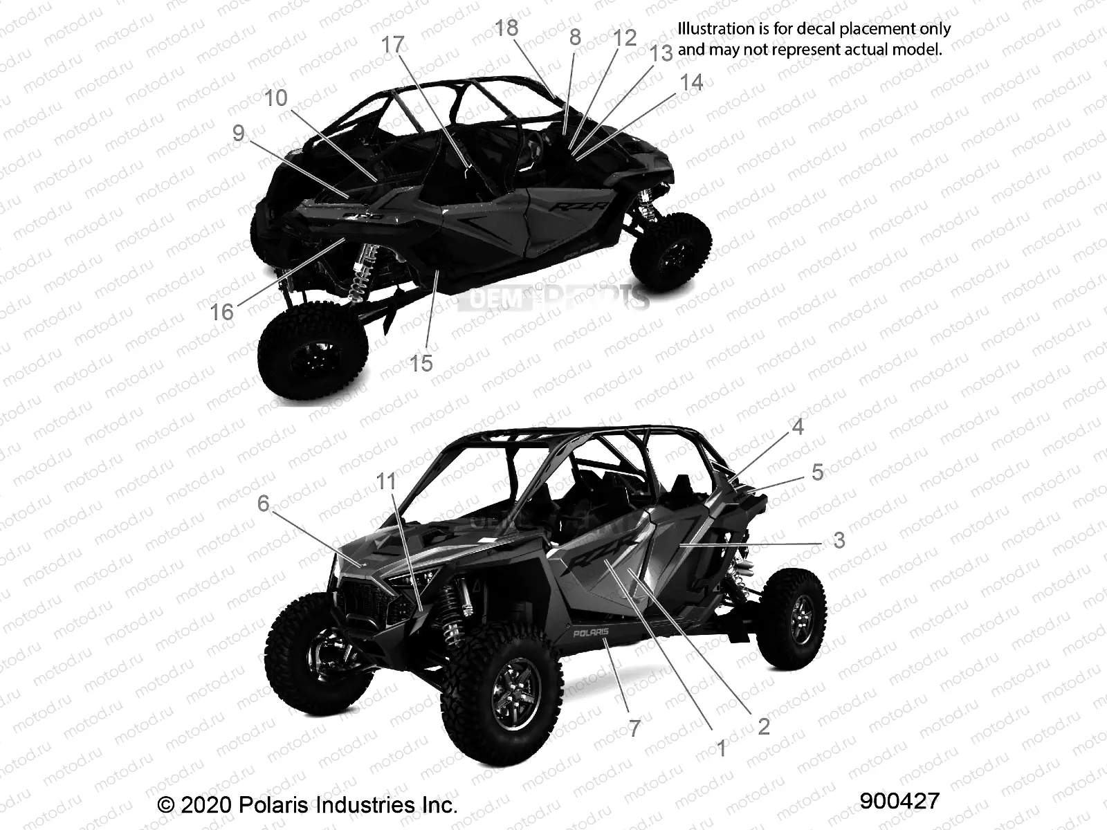 BODY | BODY, DECALS - Z22RME2KAG/BG/K2KAN/BN (900427)