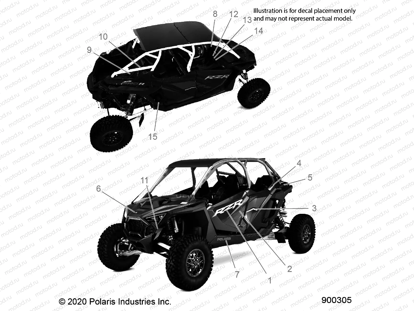 BODY | BODY, DECALS - Z22RML2KAL/AP/BK/BL/BP/BT (900437)