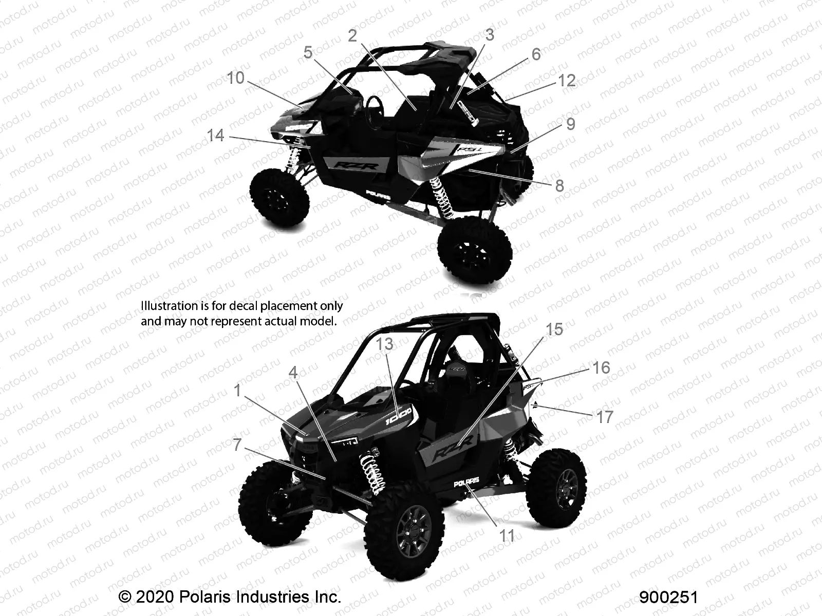 BODY | BODY, DECALS - Z22S1E99AL/BL (900251)