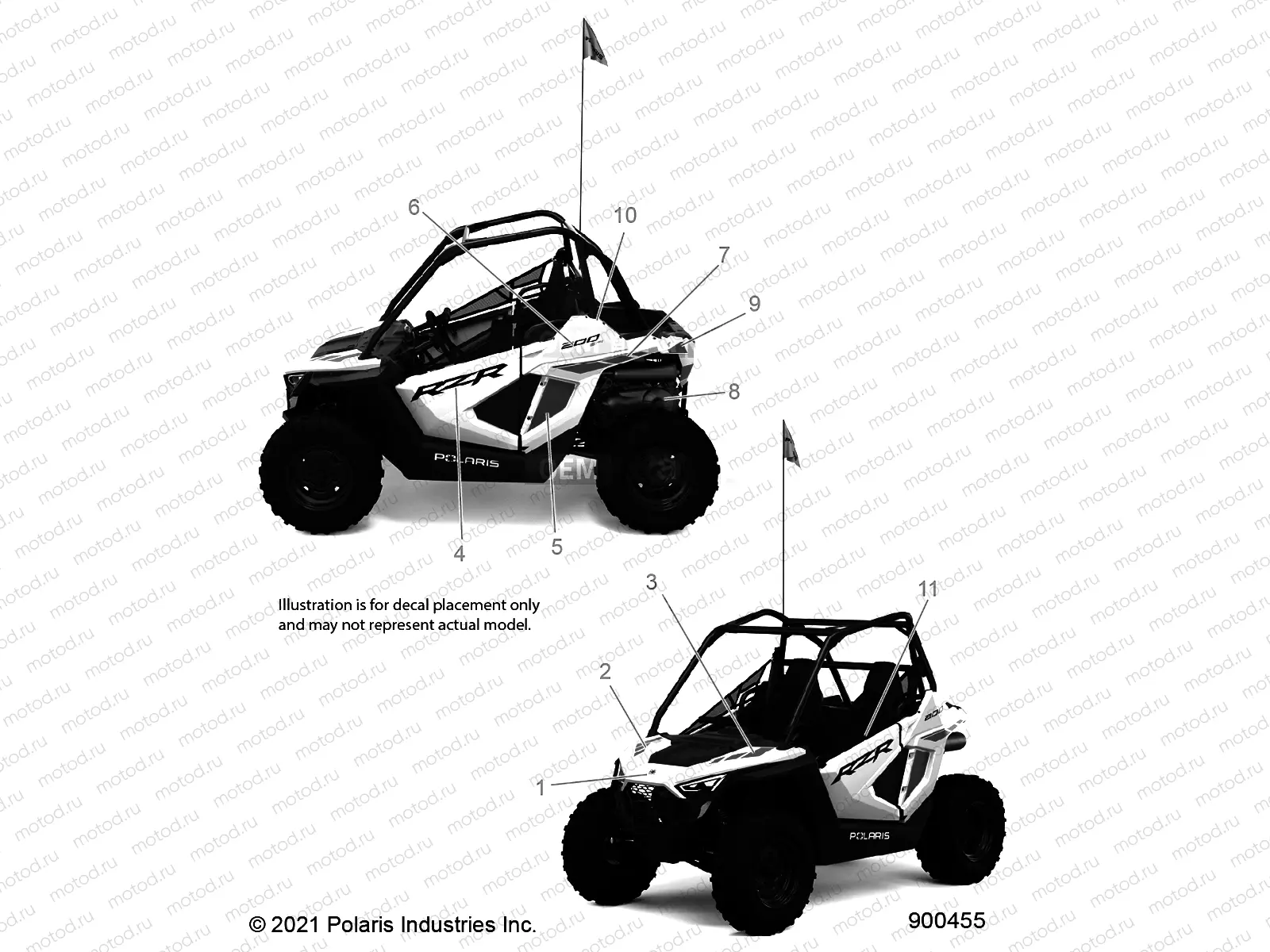 BODY | BODY, DECALS - Z23HCB18A2/B2 (900455)