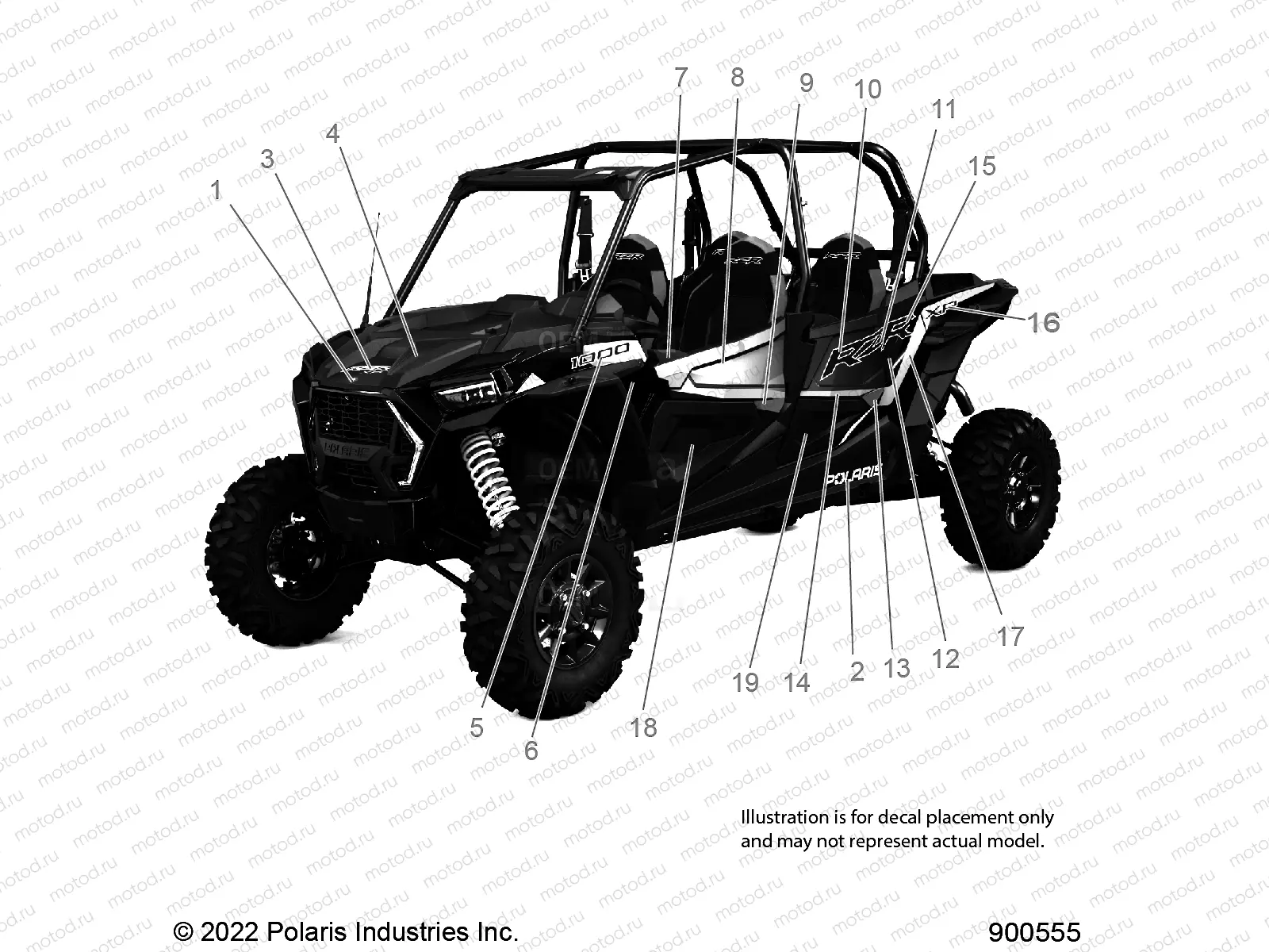 BODY | BODY, DECALS - Z23N4V99AR/BR (900555-01)