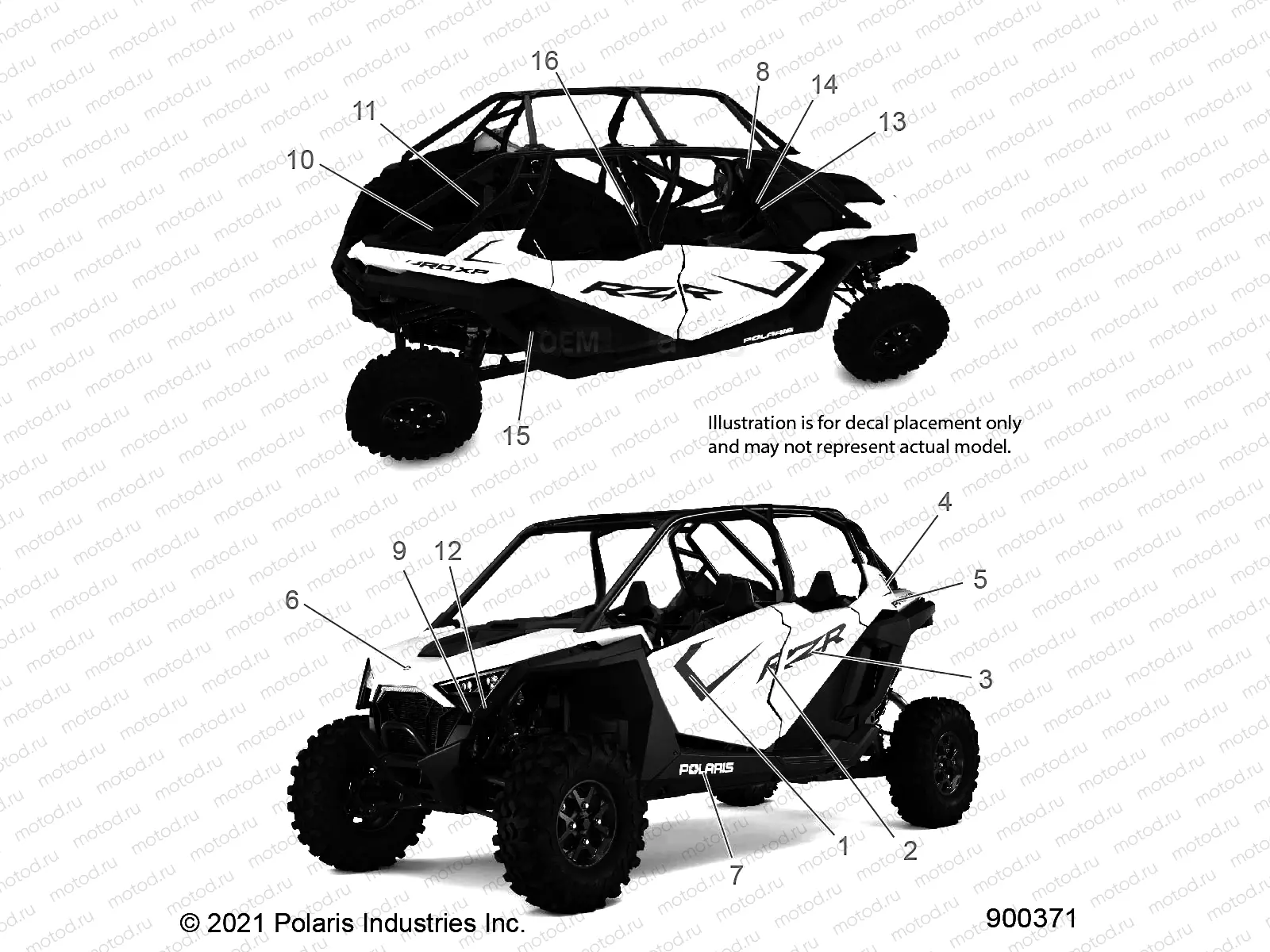 BODY | BODY, DECALS - Z23R4D92AK/AS/BK/BS (900371)