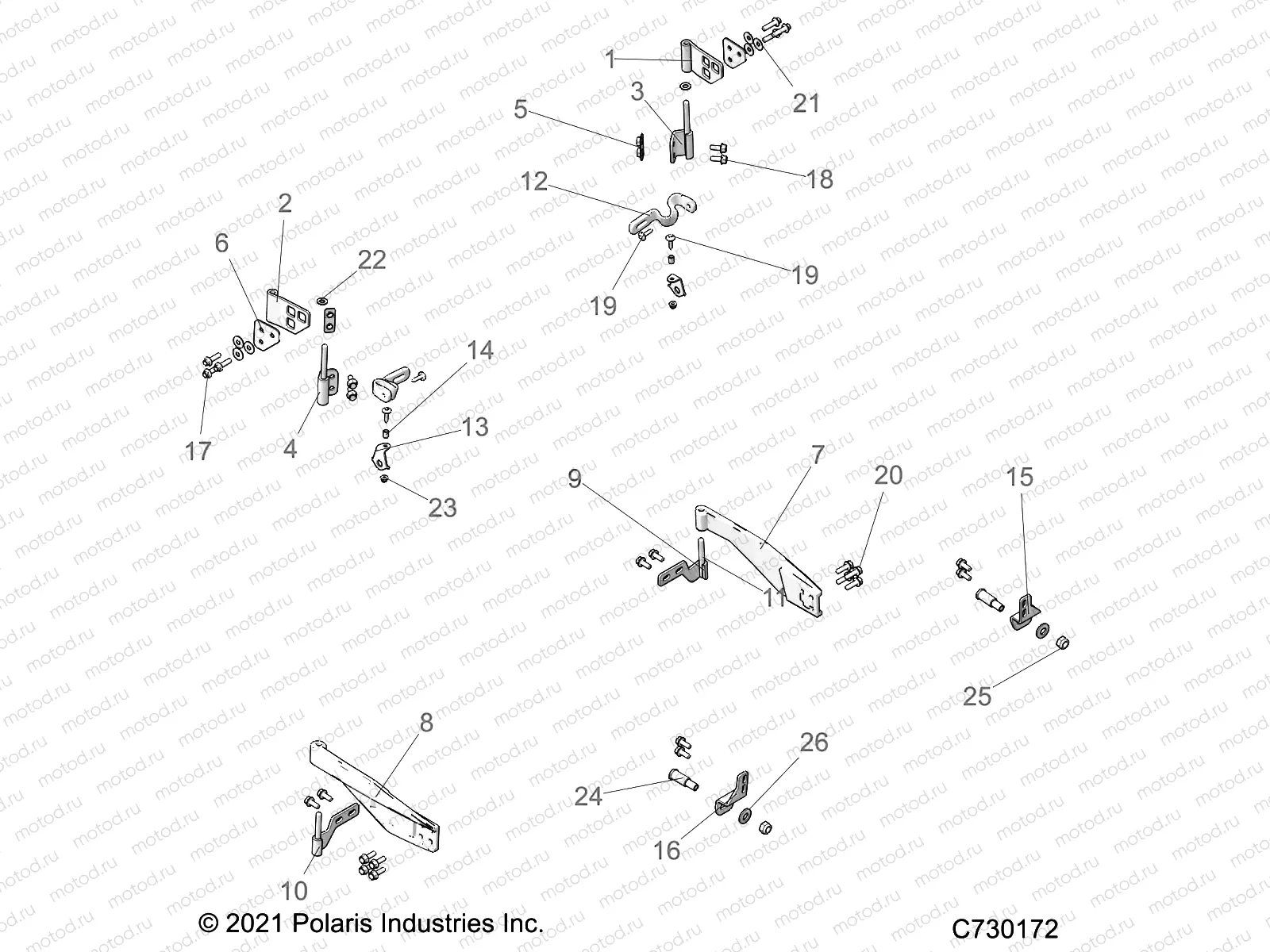 BODY | BODY, DOOR FRONT MOUNTING - R22MAU57B5 (C730172)