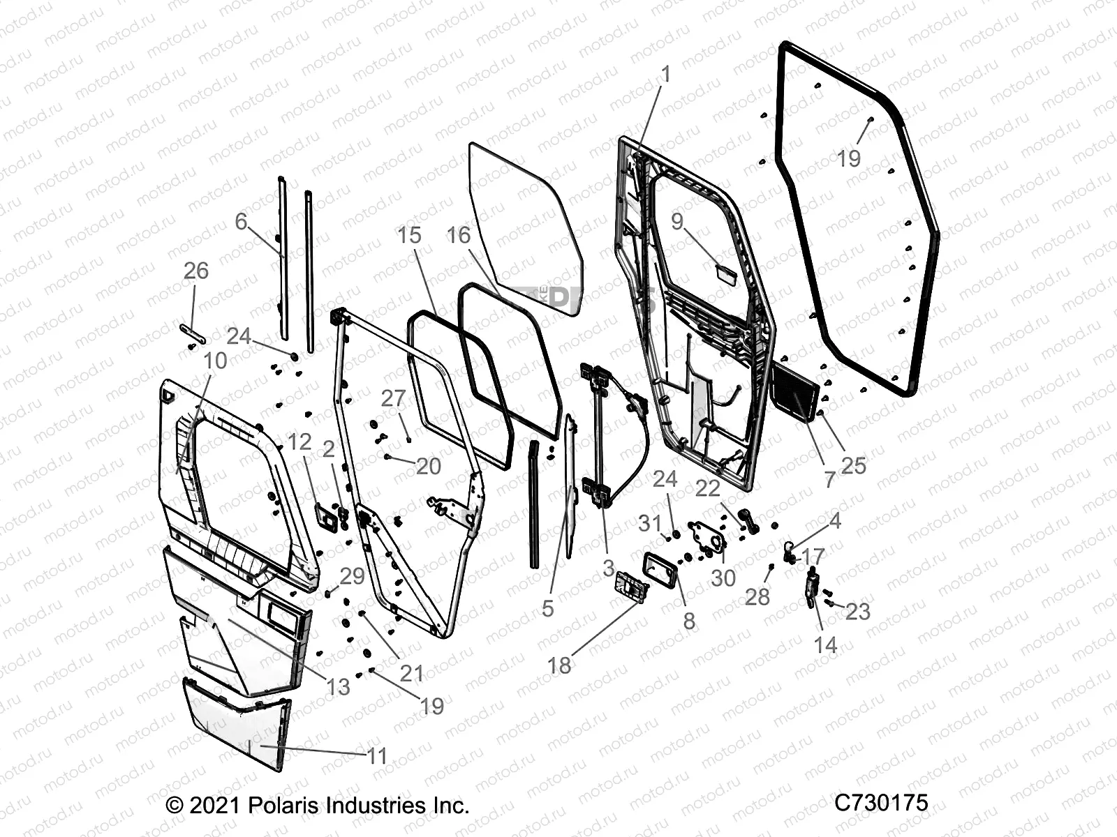 BODY | BODY, DOOR FRONT  - R22MAU57B5 (C730175)
