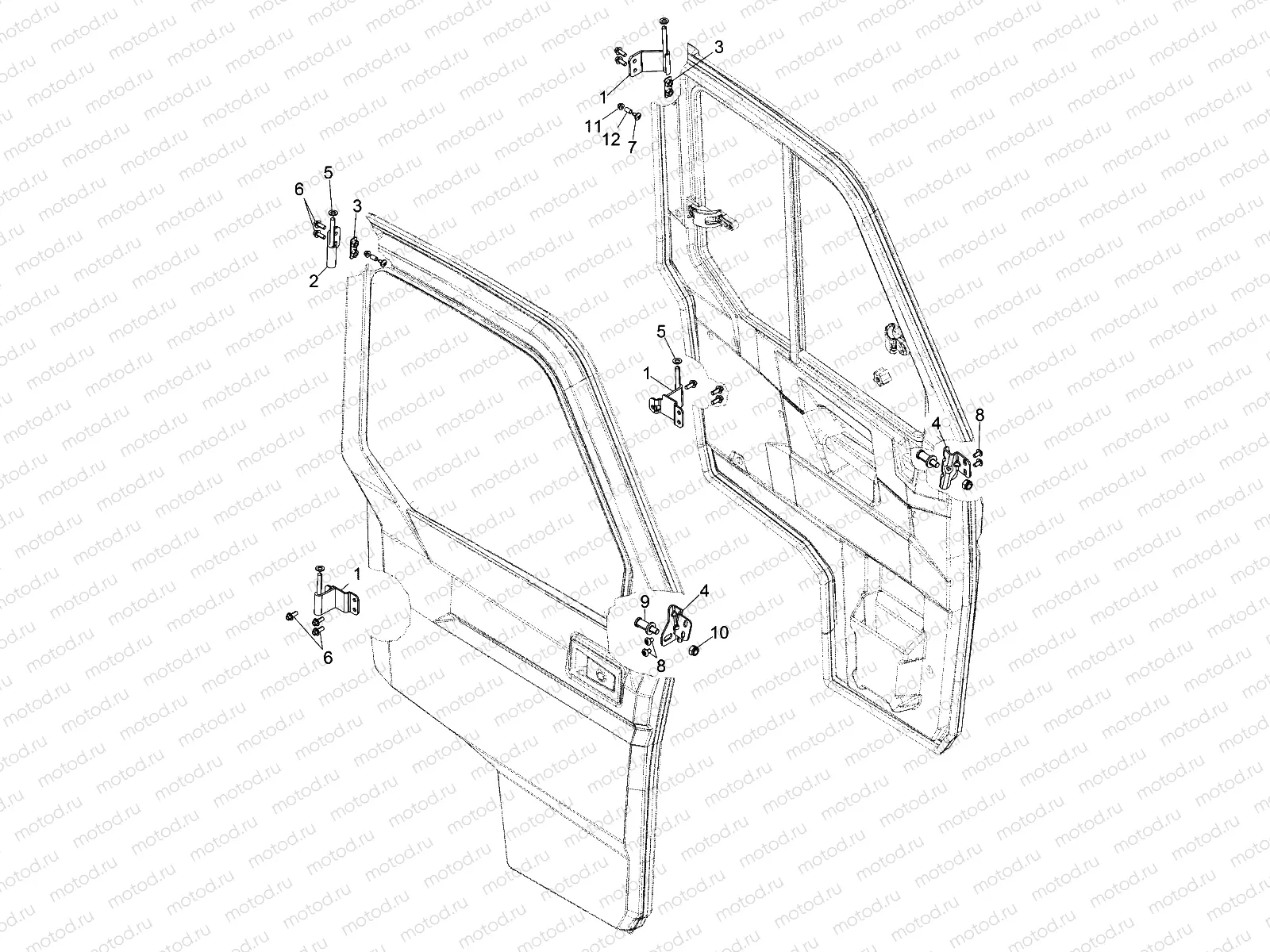 BODY | BODY, DOOR, FULL, MOUNTING - R17RTU99AV/BV (49BOBCATDOOR152D2M)