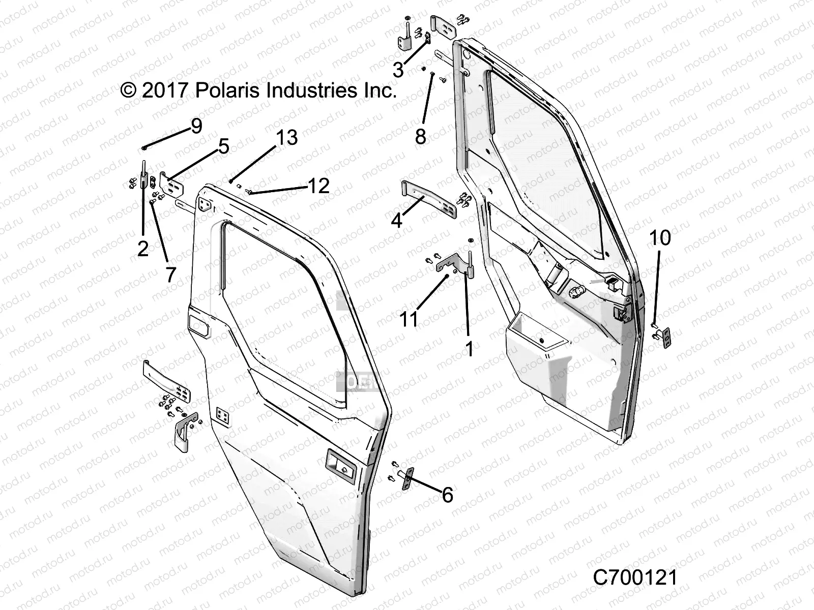 BODY | BODY, DOOR, FULL, MOUNTING - R18RRU99AS/BS (C700121)