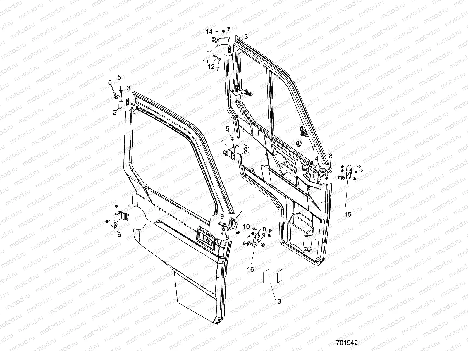 BODY | BODY, DOOR, FULL, MOUNTING - R18RVU99AS (701942)