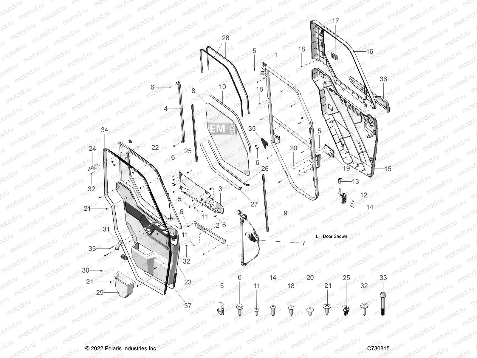 BODY | BODY, DOOR, FULL, POWER - R23RSY99A9/AJ/AK/AX/B9/BJ/BK/BX (C730815)