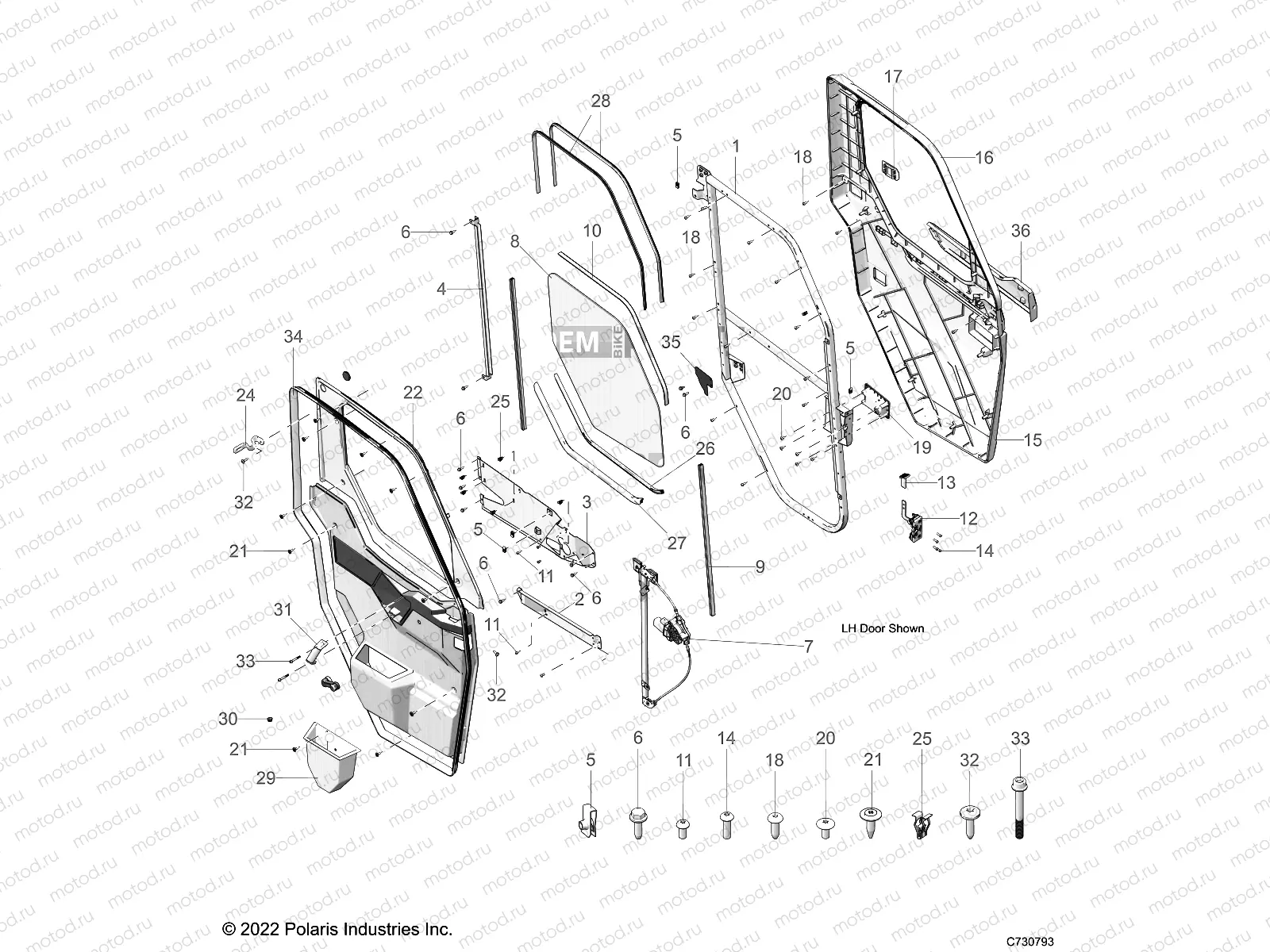BODY | BODY, DOOR, FULL, POWER - R32RRV99AC (C730793)