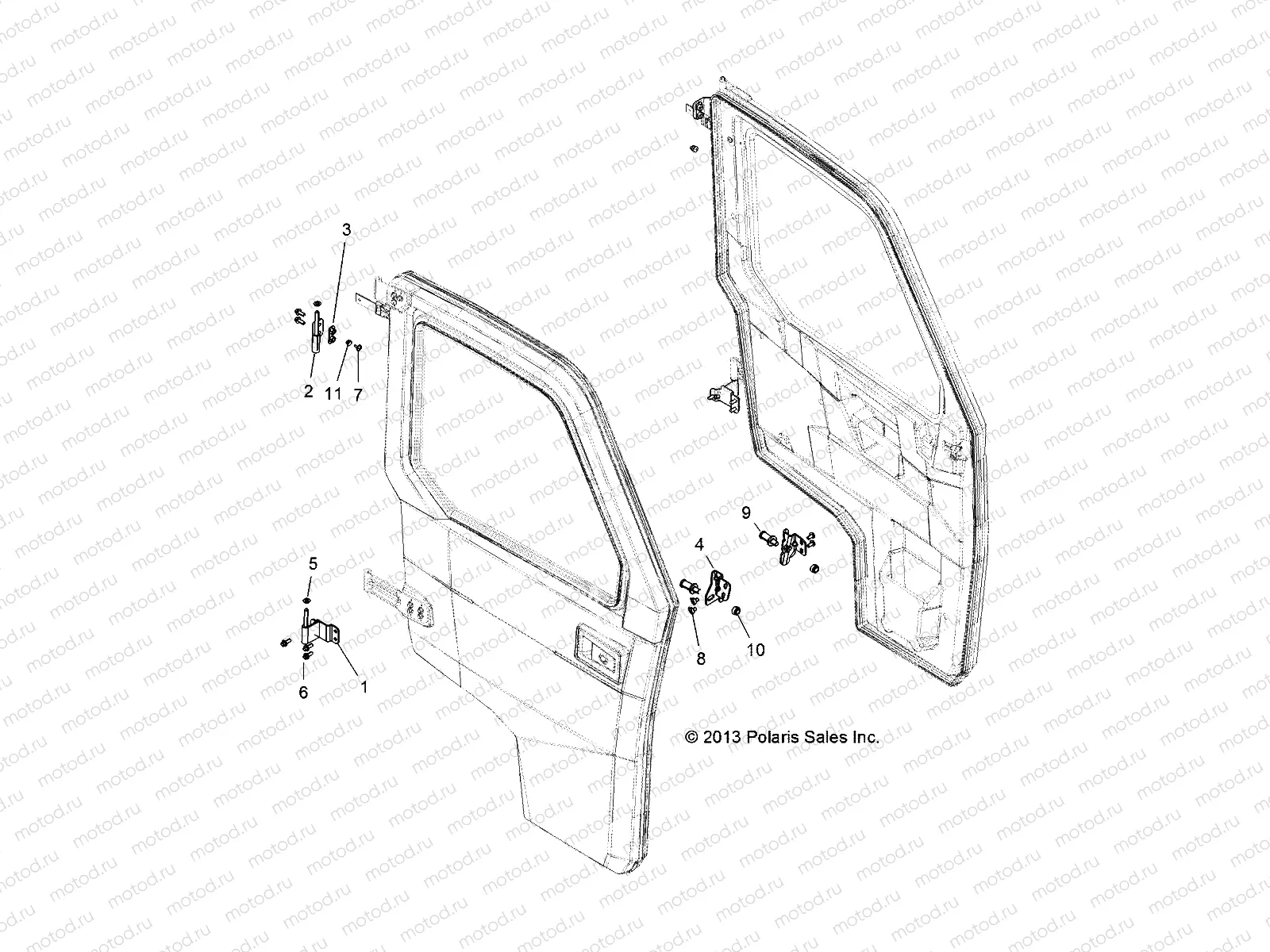 BODY | BODY, DOOR MOUNTING - D142M9JDJ/2D9JDJ (49BRUTUSDOORMTG13M)