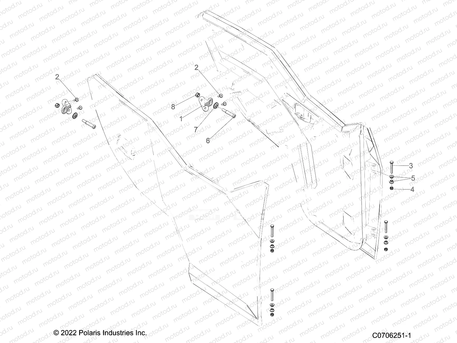 BODY | BODY, DOOR MOUNTING - G23GXK99A/99B (C0706251-1)