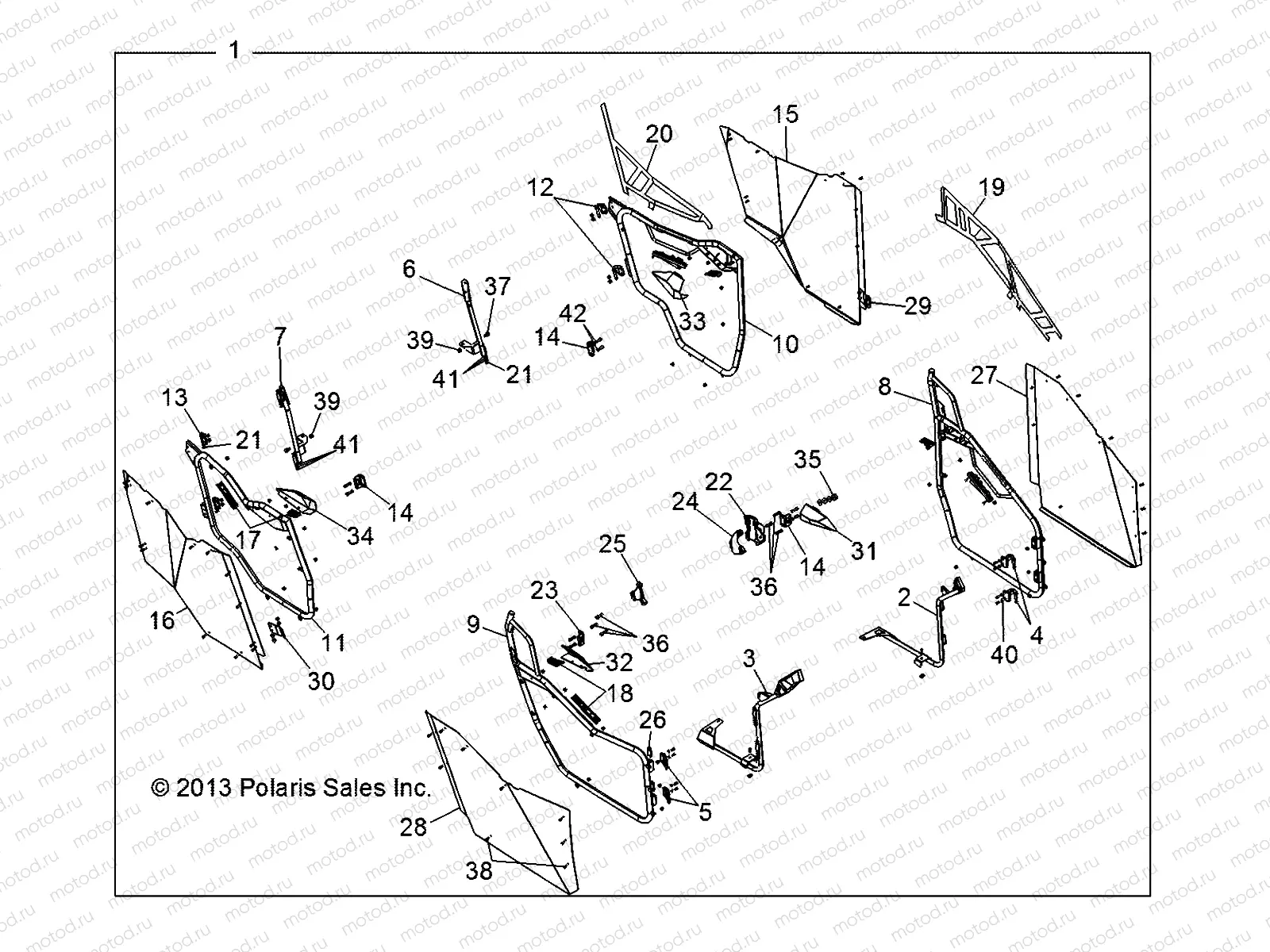 BODY | BODY, DOOR - R13XT9EAL (49RGRDOOR13JAGX)