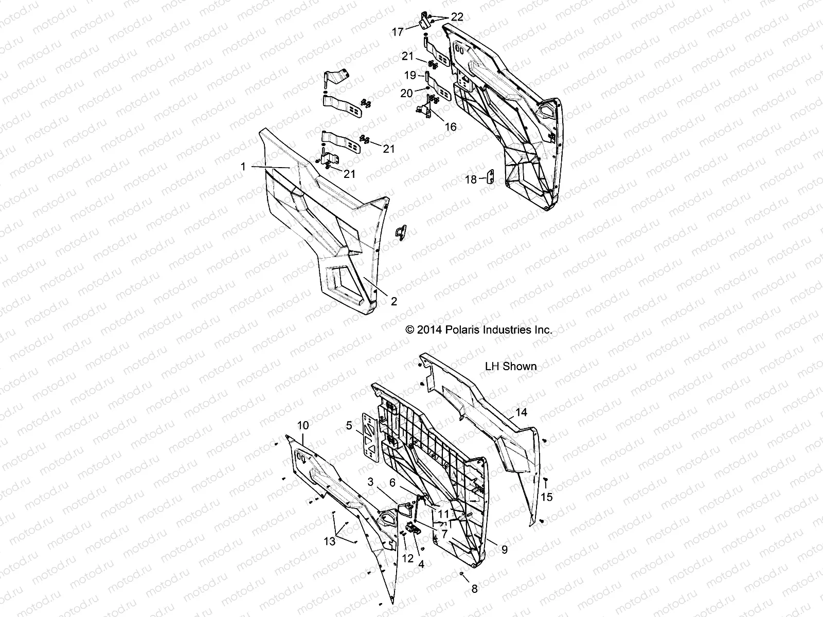 BODY | BODY, DOOR - R14UH9EAN  (49RGRDOOR149XP)