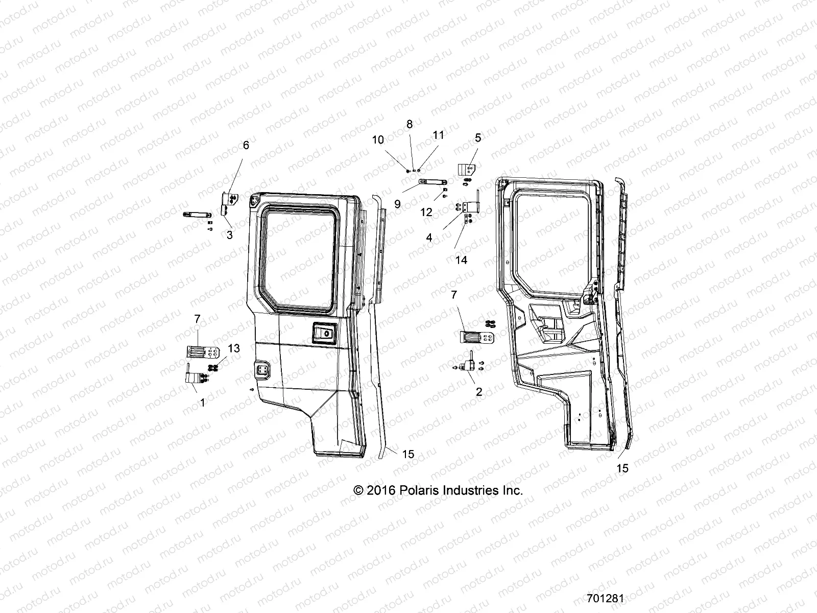 BODY | BODY, DOOR, REAR, FULL MOUNTING - R18VU99AS (701281)