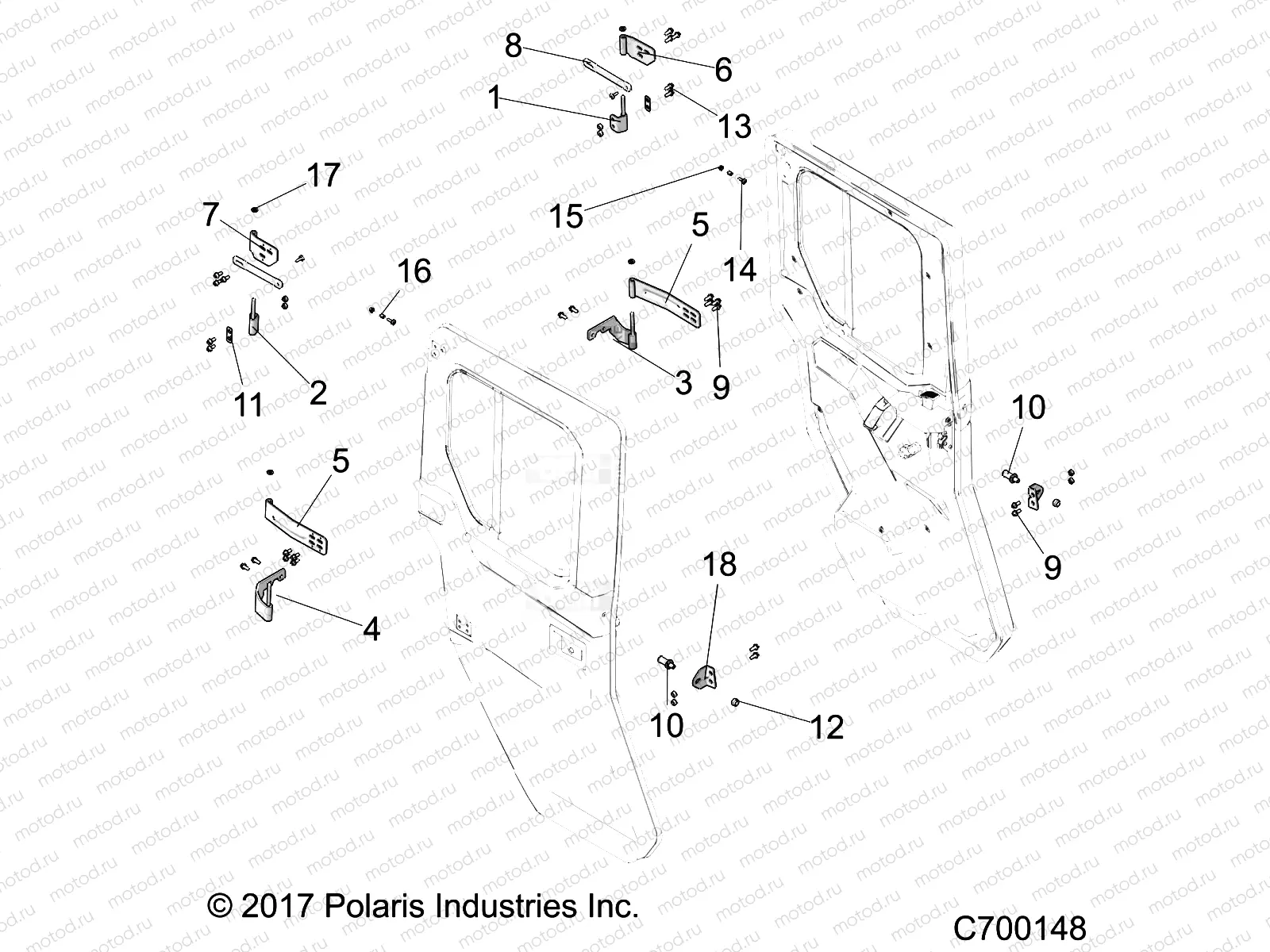 BODY | BODY, DOOR, REAR, FULL, MOUNTING - R19RSU99A9/AD/B9/BD (C700148)