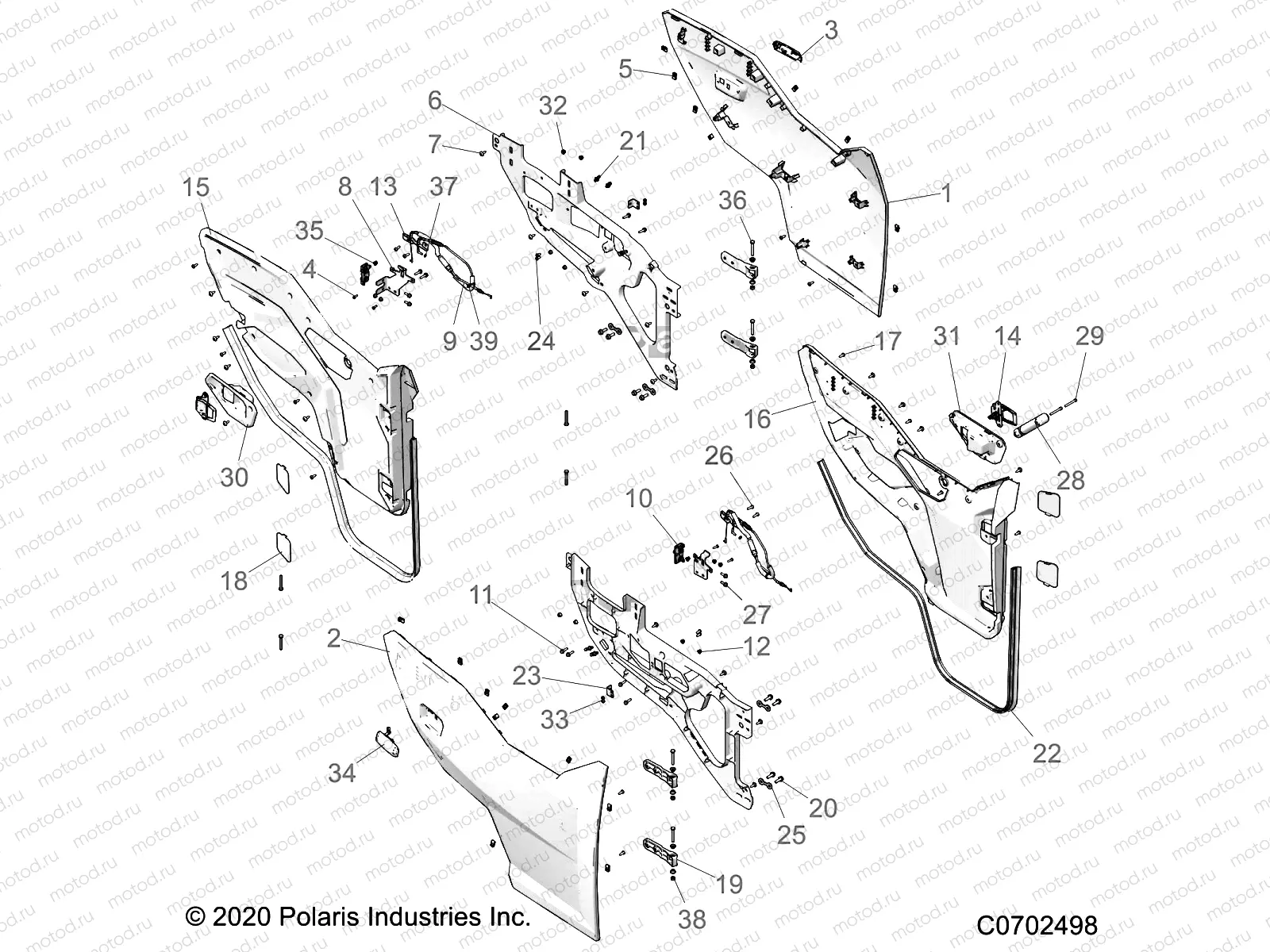 BODY | BODY, DOORS, FRONT - G22GMH99AL/BL (C0702498)