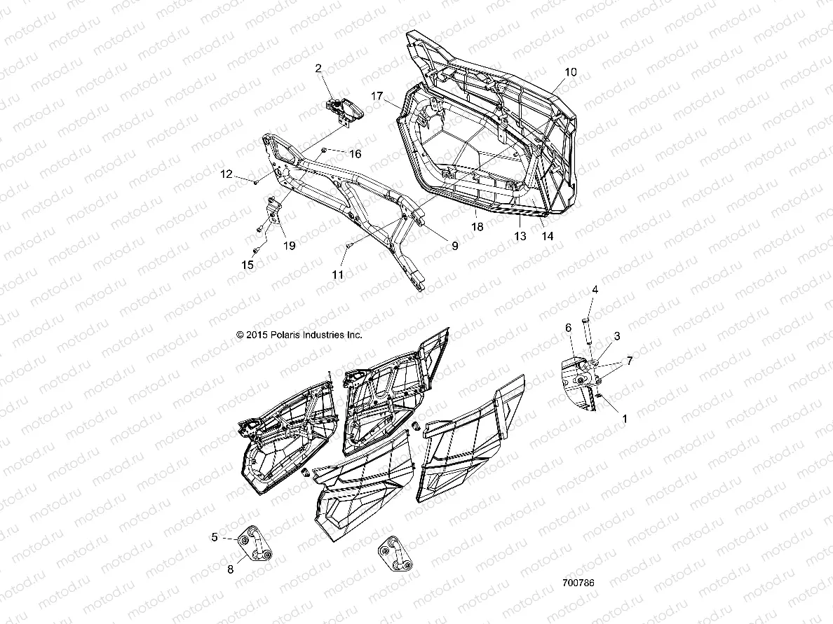 BODY | BODY, DOORS, FRONT - Z16VFE99AF/AS/AM/M99AM (700786)