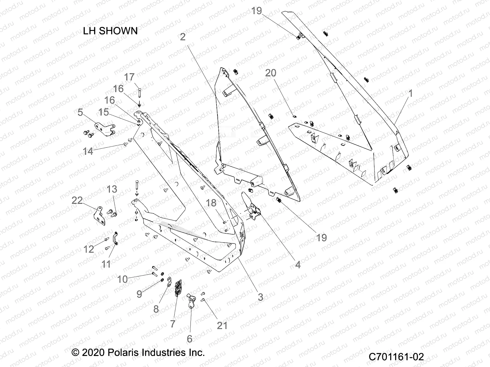 BODY | BODY, DOORS, FRONT - Z22RME2KAG/BG/K2KAN/BN (C701161-02)