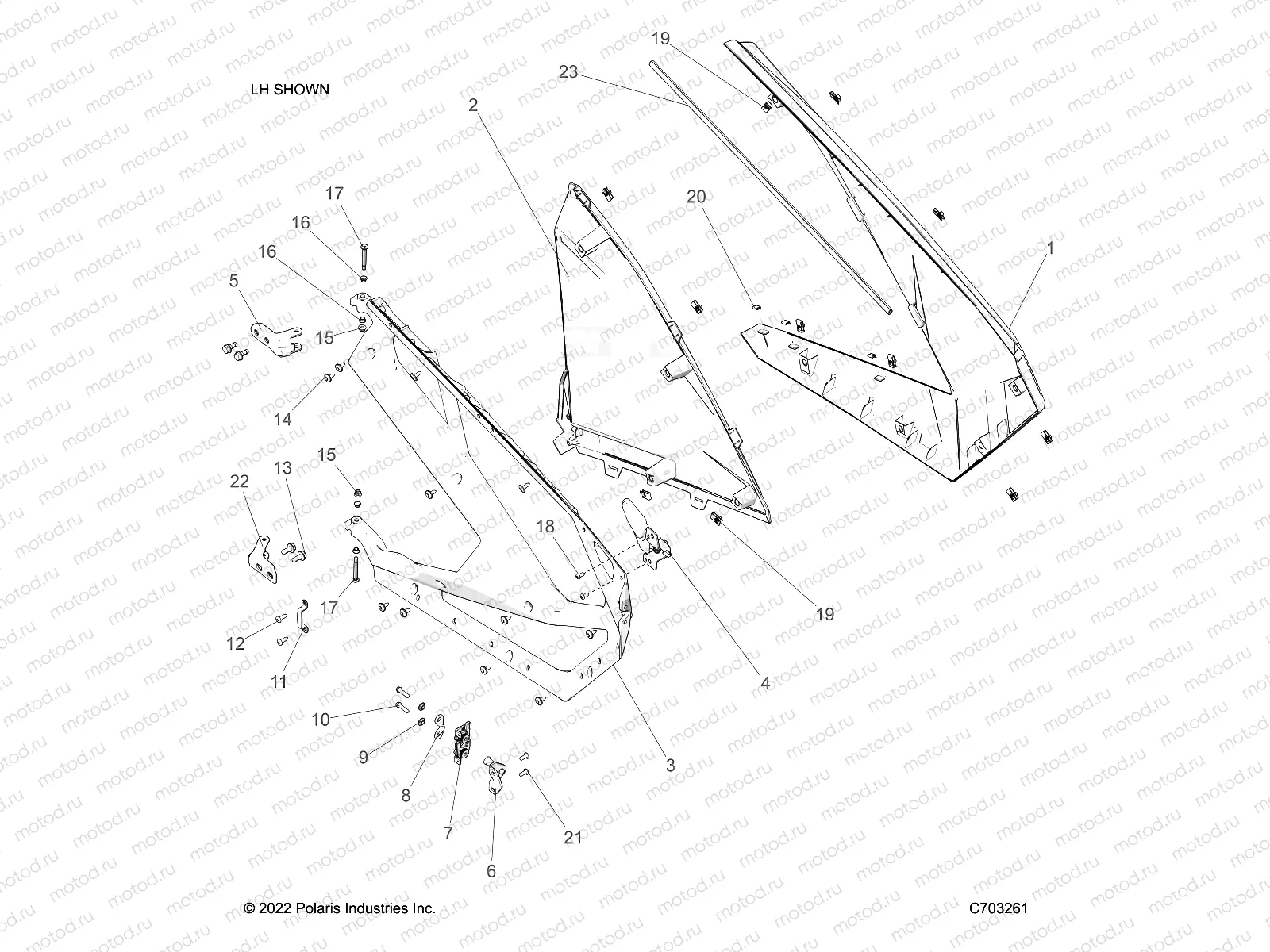 BODY | BODY, DOORS, FRONT - Z23RMC2KAJ/BJ (C703261)