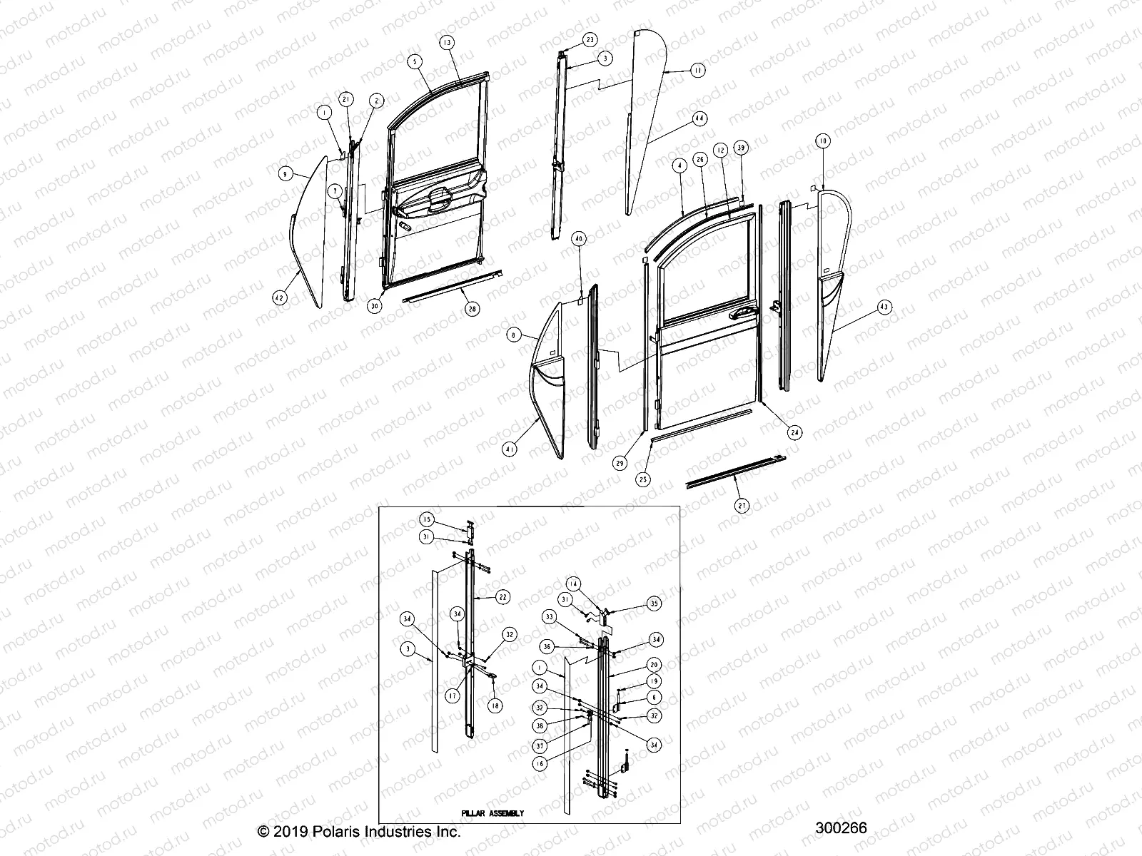 BODY | BODY, DOORS, FULL, 2 DOOR MOUNTING - L21G2AGALA/DGALA (300266)