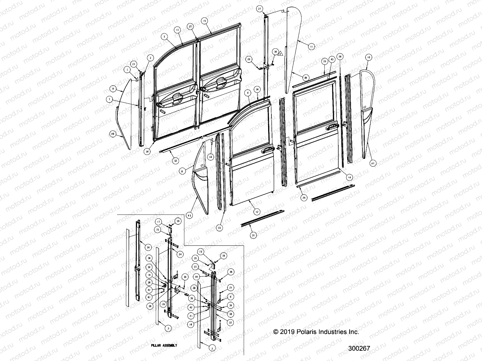 BODY | BODY, DOORS, FULL, 4 DOOR MOUNTING - L22G4AEALA (300267)