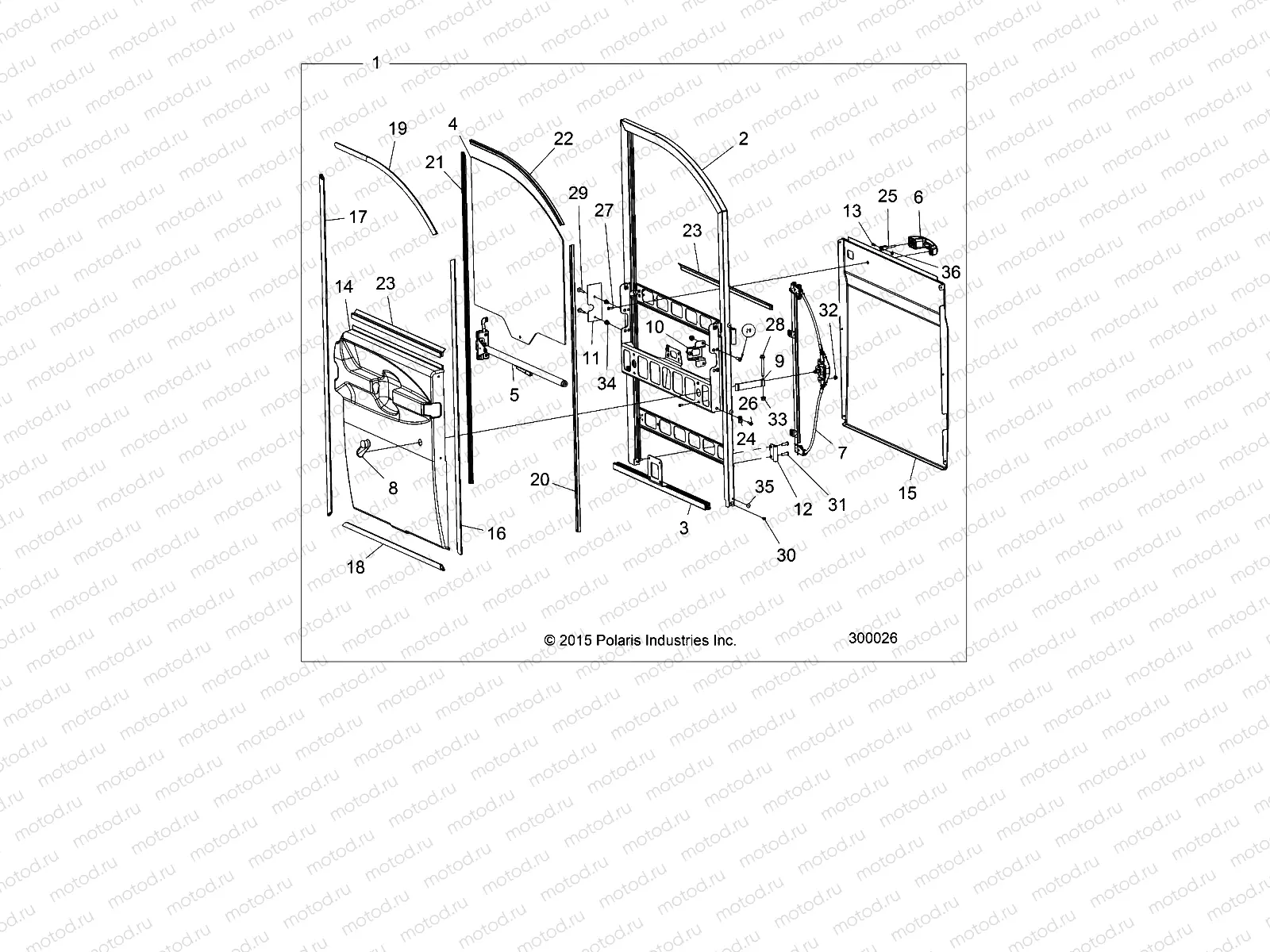 BODY | BODY, DOORS, FULL, FRONT - L17G2/4/6ELXD