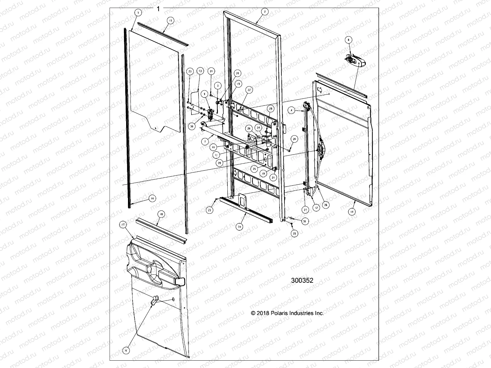 BODY | BODY, DOORS, FULL, INTERNALS, REAR - L22G4AEALA/6AEALA (300352)
