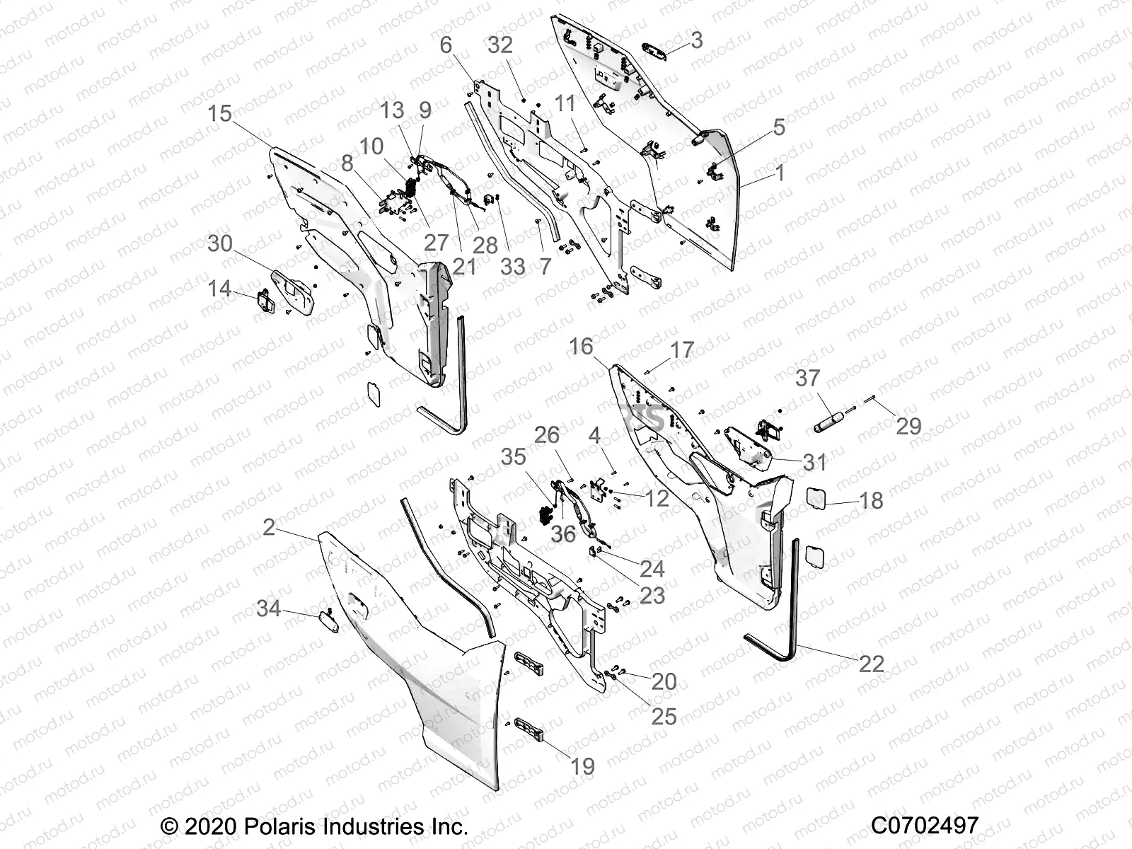 BODY | BODY, DOORS - G21GAD99AC/AW/BC/BW (C0702497)