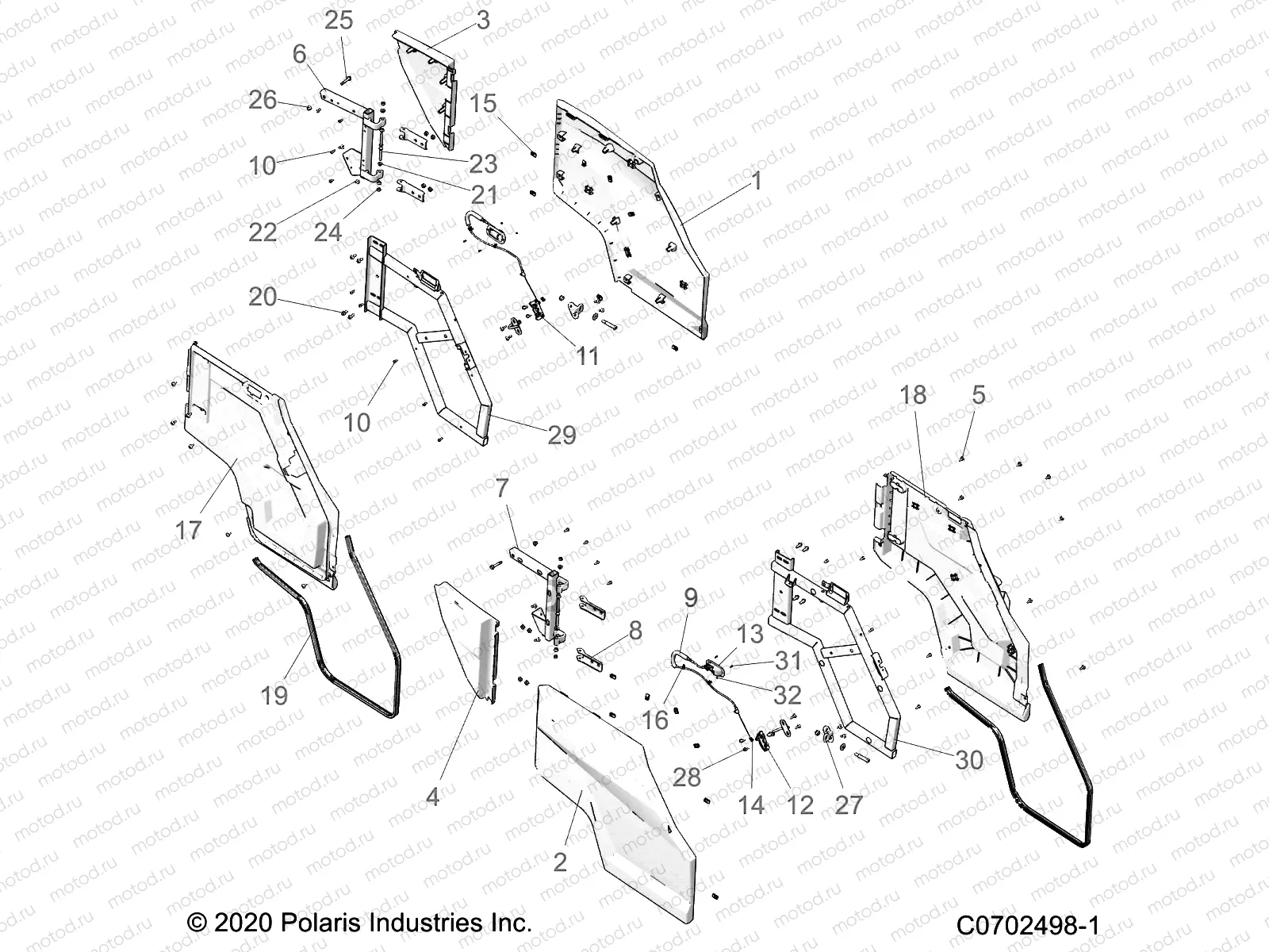 BODY | BODY, DOORS, REAR - G21G4D99AW/BW (C0702498-1)