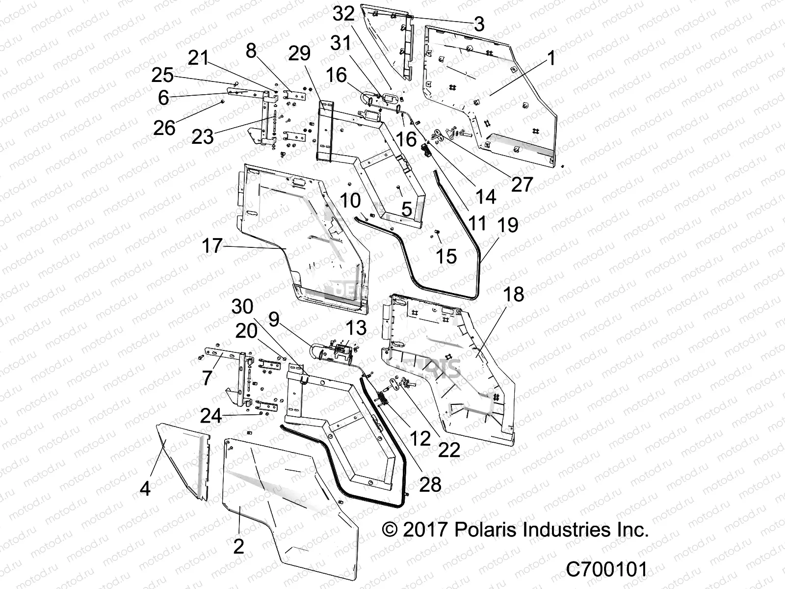 BODY | BODY, DOORS, REAR - R18RHE99NK (C700101)