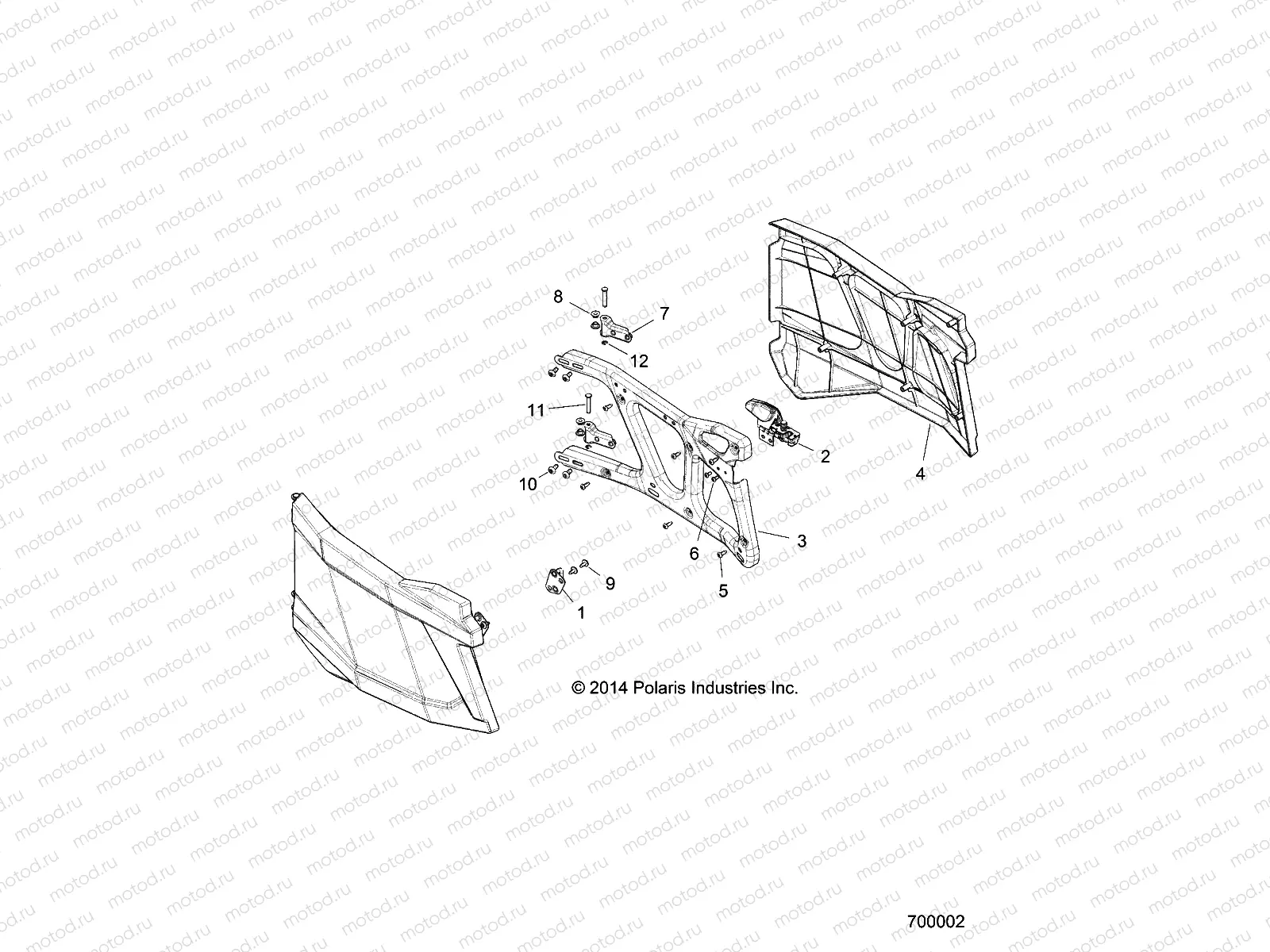 BODY | BODY, DOORS, REAR - Z20A4E99AH/LH (700002)