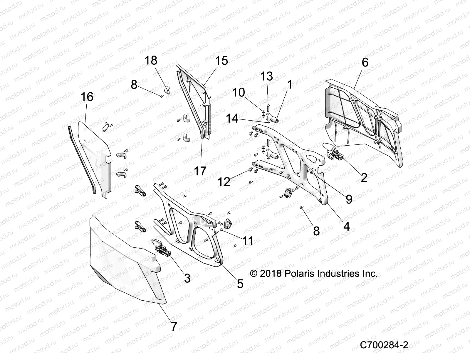 BODY | BODY, DOORS, REAR - Z20N4E99AC/AN/BC/BN (C700284-2)