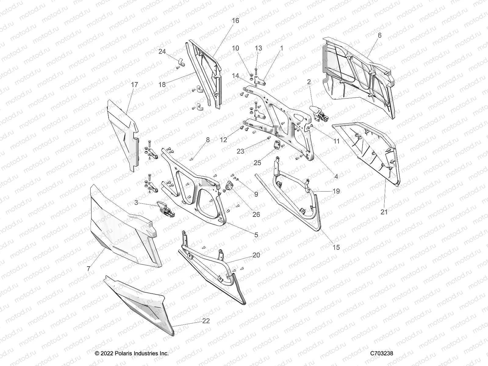 BODY | BODY, DOORS, REAR - Z23N4E99NR (C703238)