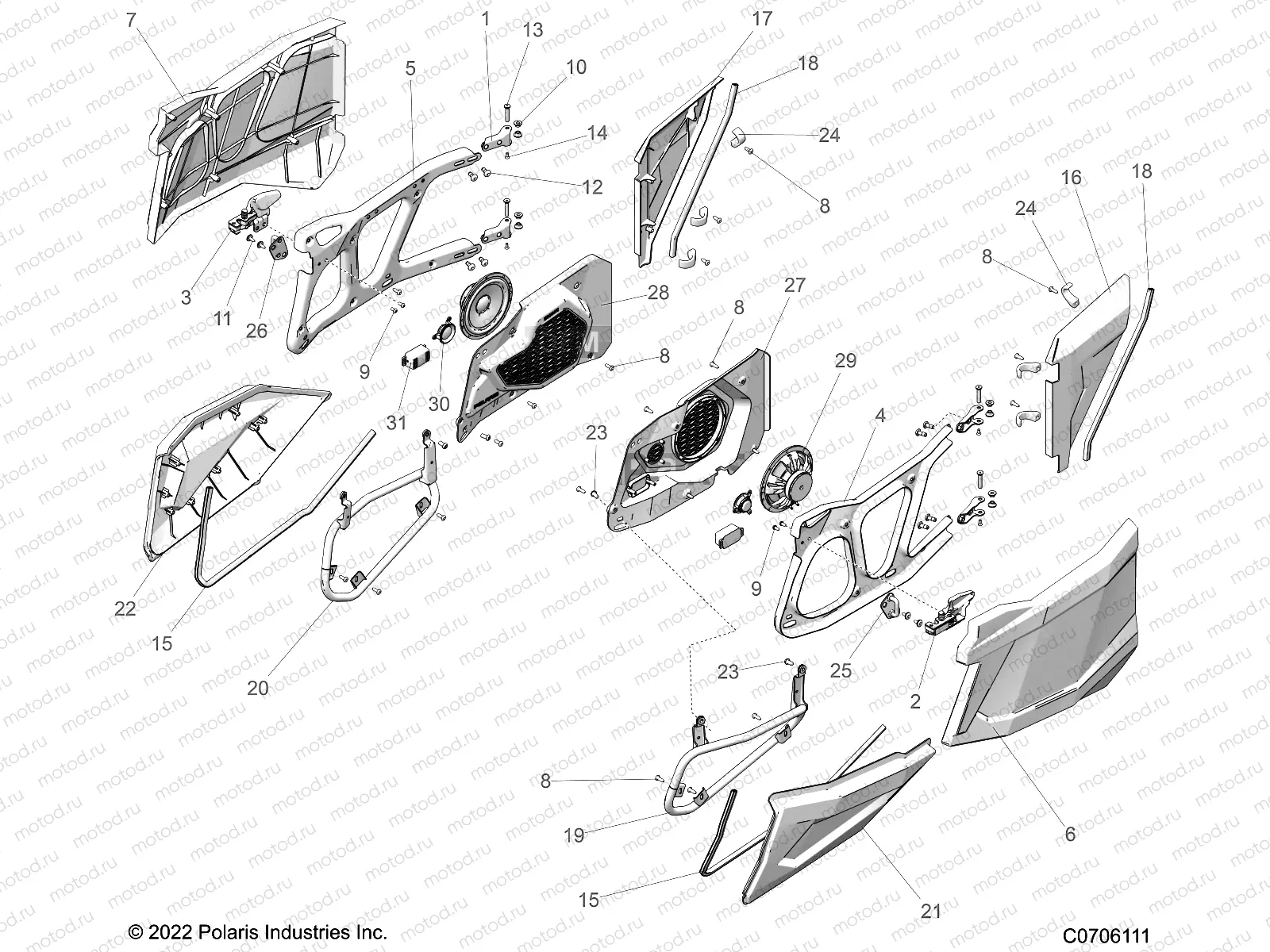 BODY | BODY, DOORS, REAR - Z23N4K99A/99B (C0706111)