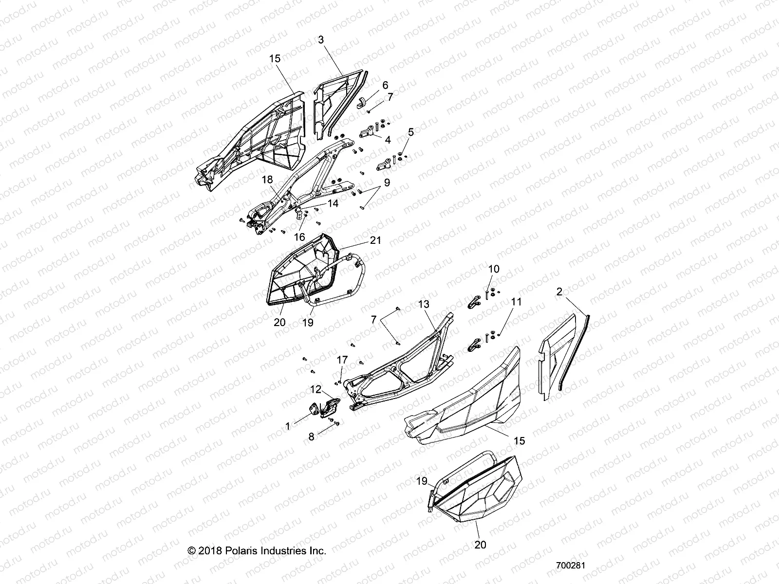 BODY | BODY, DOORS - Z20NAE99AL/BL/LL/M99AL/R99AZ/BZ (700281)