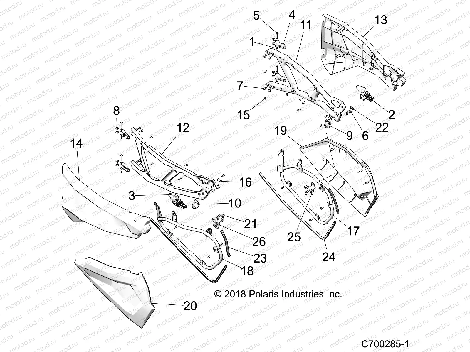 BODY | BODY, DOORS - Z22NAV99AK/AR/BK/BR (C700285-1)