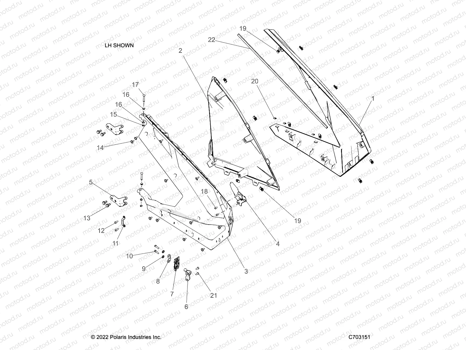 BODY | BODY, DOORS - Z22RGE2KAG/BG/RGK2KAN/BN (C703151)