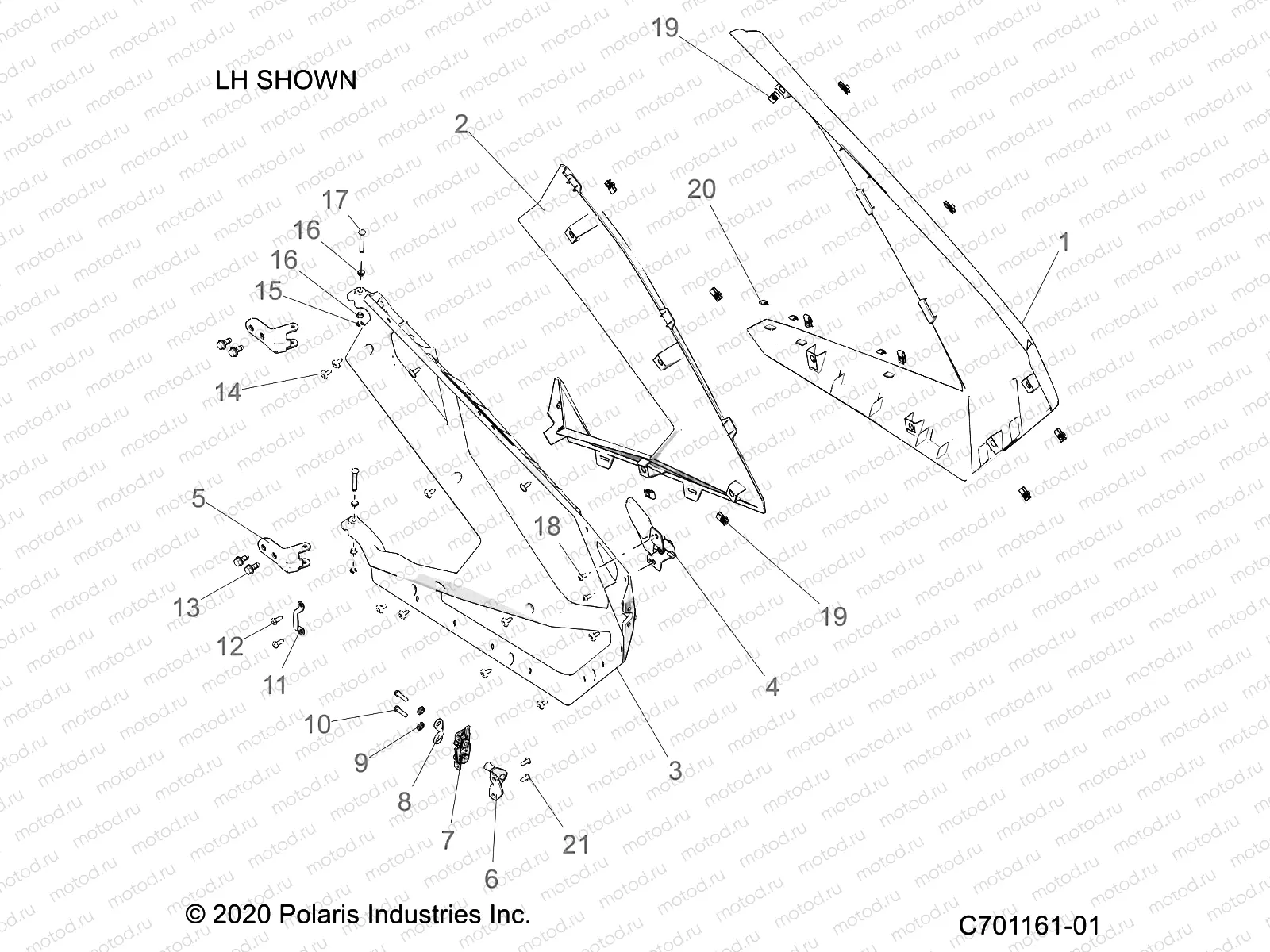 BODY | BODY, DOORS - Z22RGL2KAP/AL/BK/BP/BT (C701161-01)