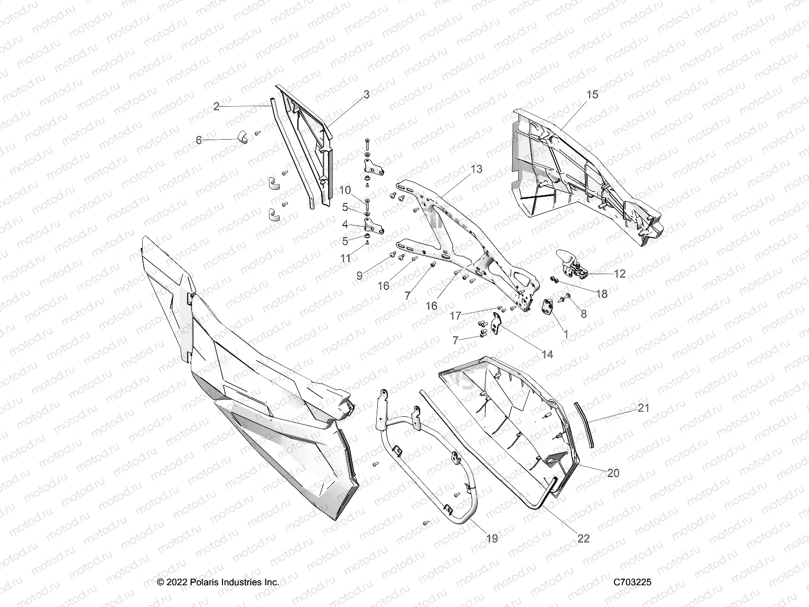BODY | BODY, DOORS - Z23NAE99FR/SCR/FR (C703225)