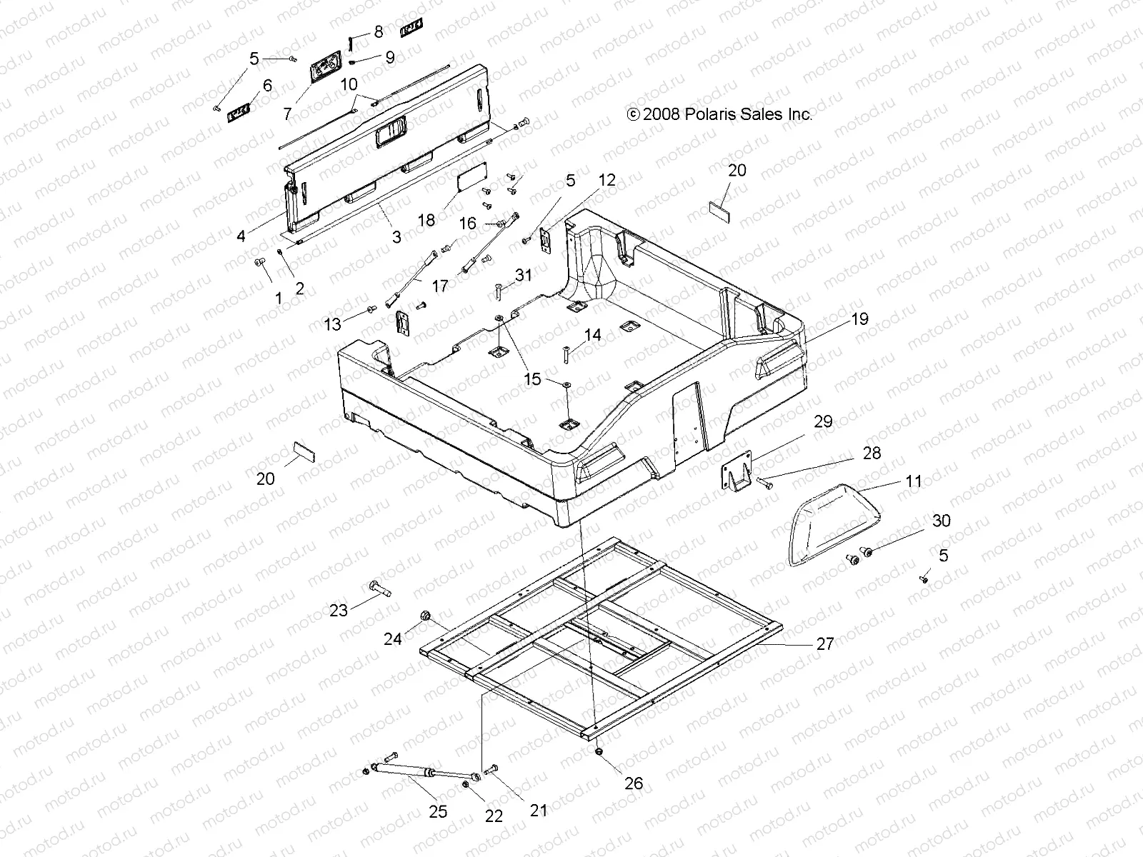 BODY | BODY, DUMP BOX - A08CL50AA (49ATVBOX086X6)