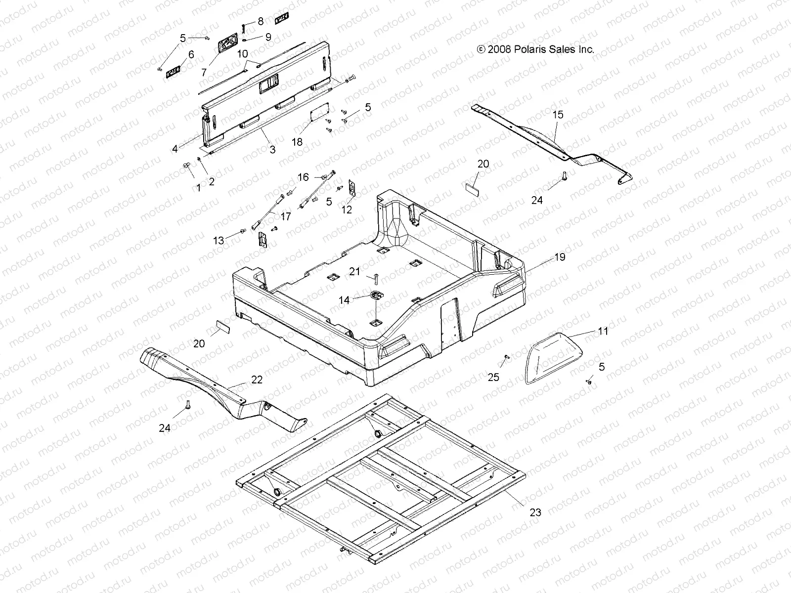 BODY | BODY, DUMP BOX - A12CF76FF (49ATVBOX096X6)