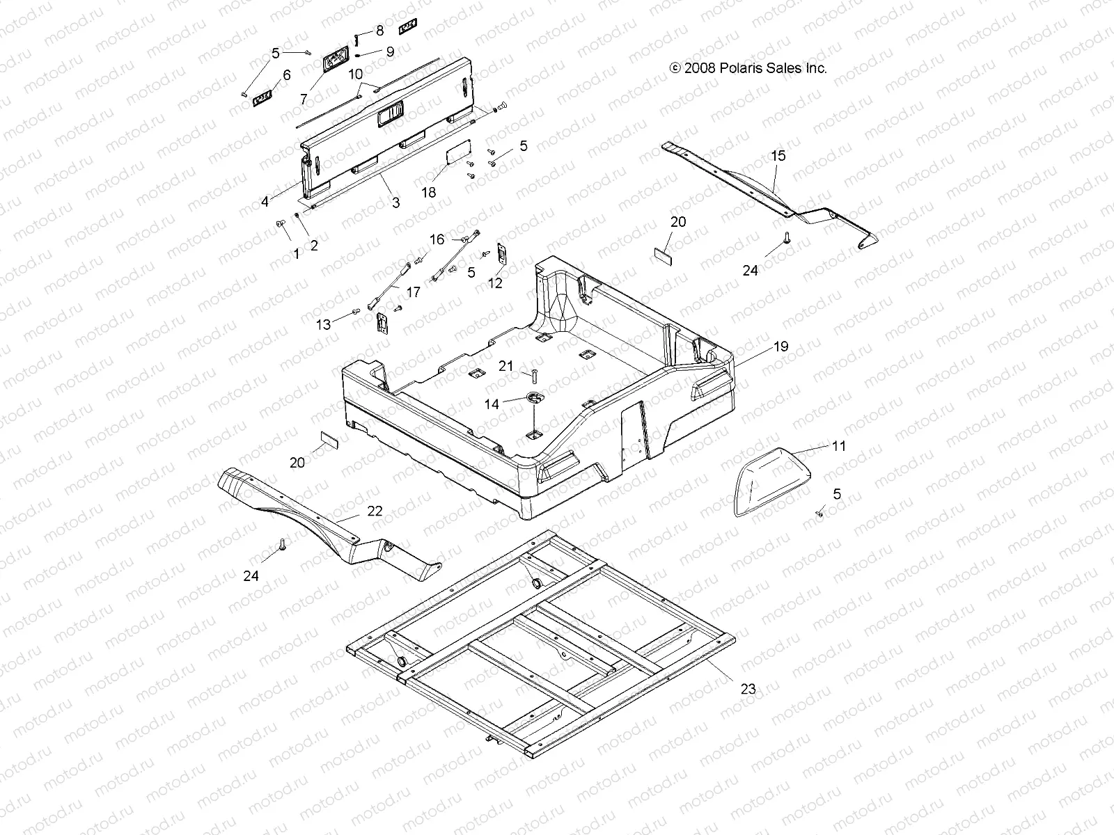 BODY | BODY, DUMP BOX - A13CF76FF (49ATVBOX13SP6X6)