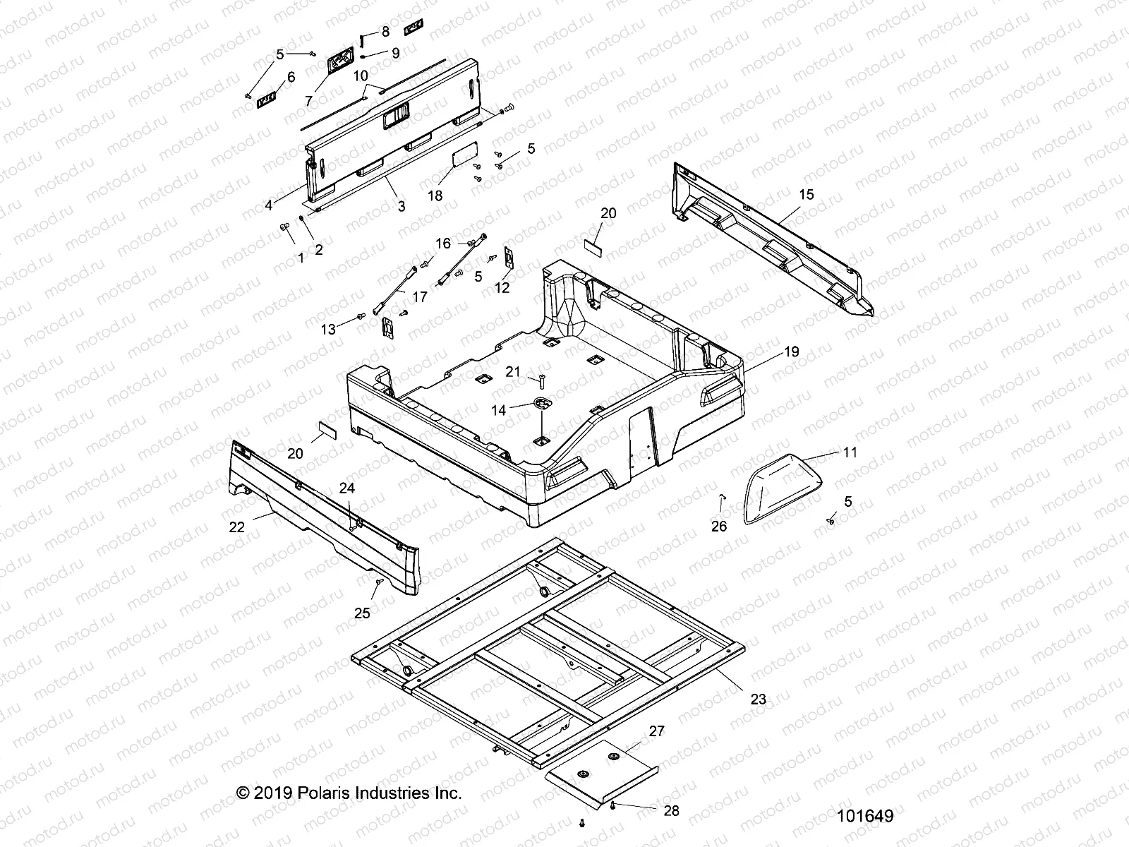 BODY | BODY, DUMP BOX - A21S6E57A1/3A1 (101649)