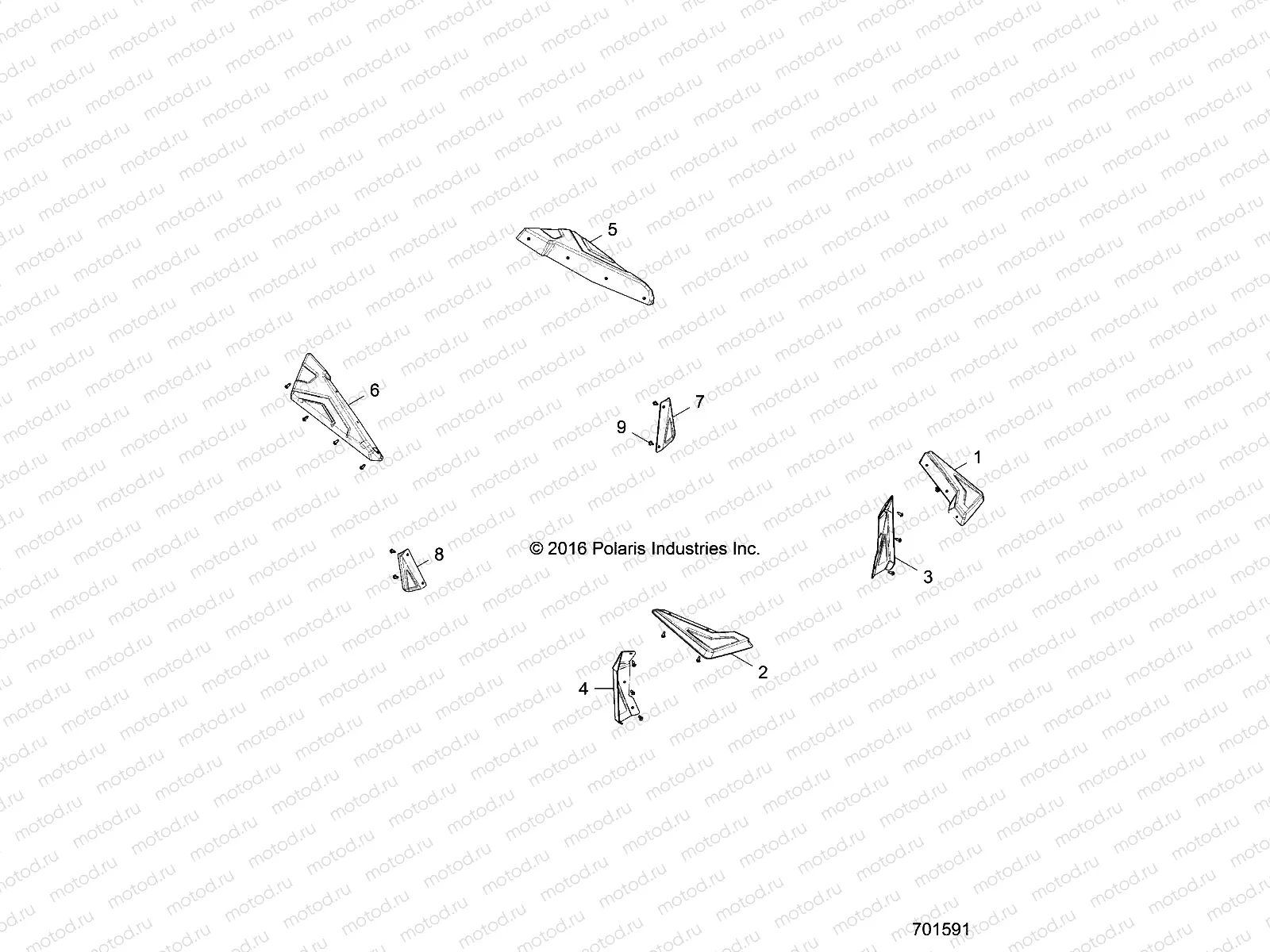 BODY | BODY, FENDER  FLAIRS - Z18VBS87C2/CU (701591)