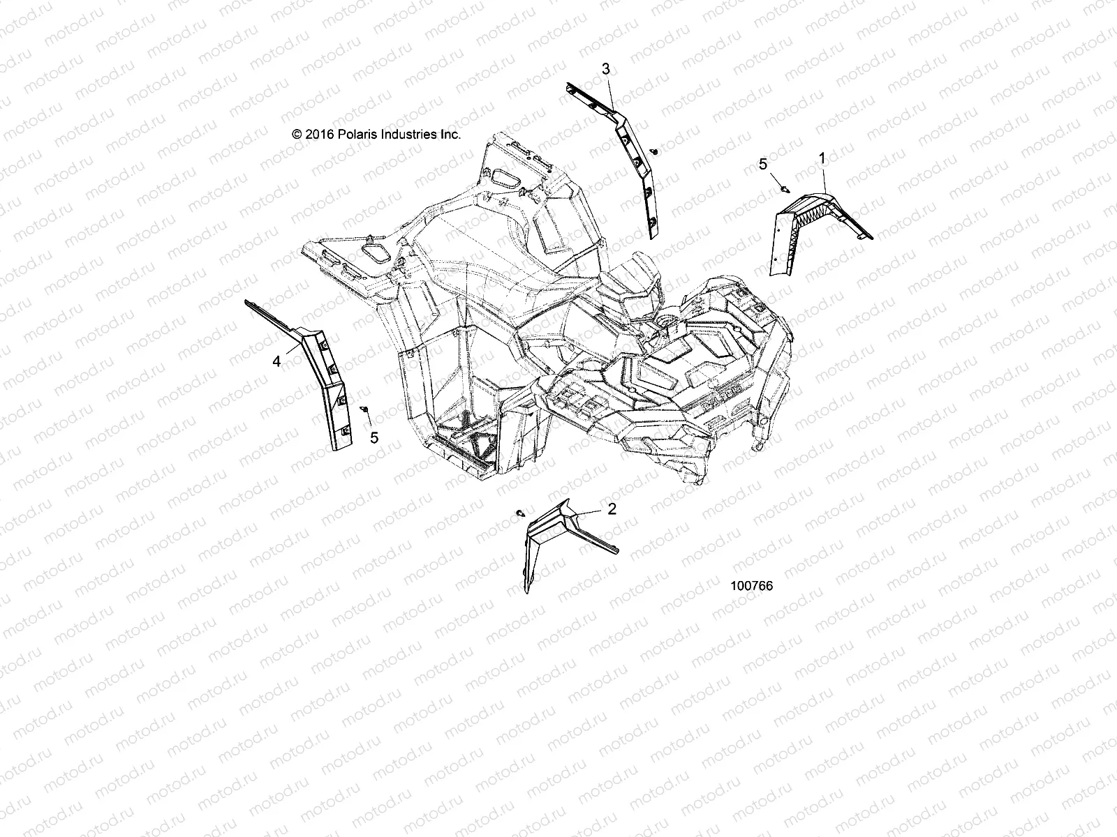 BODY | BODY, FENDER FLARES - A19SXE95FR (100766)