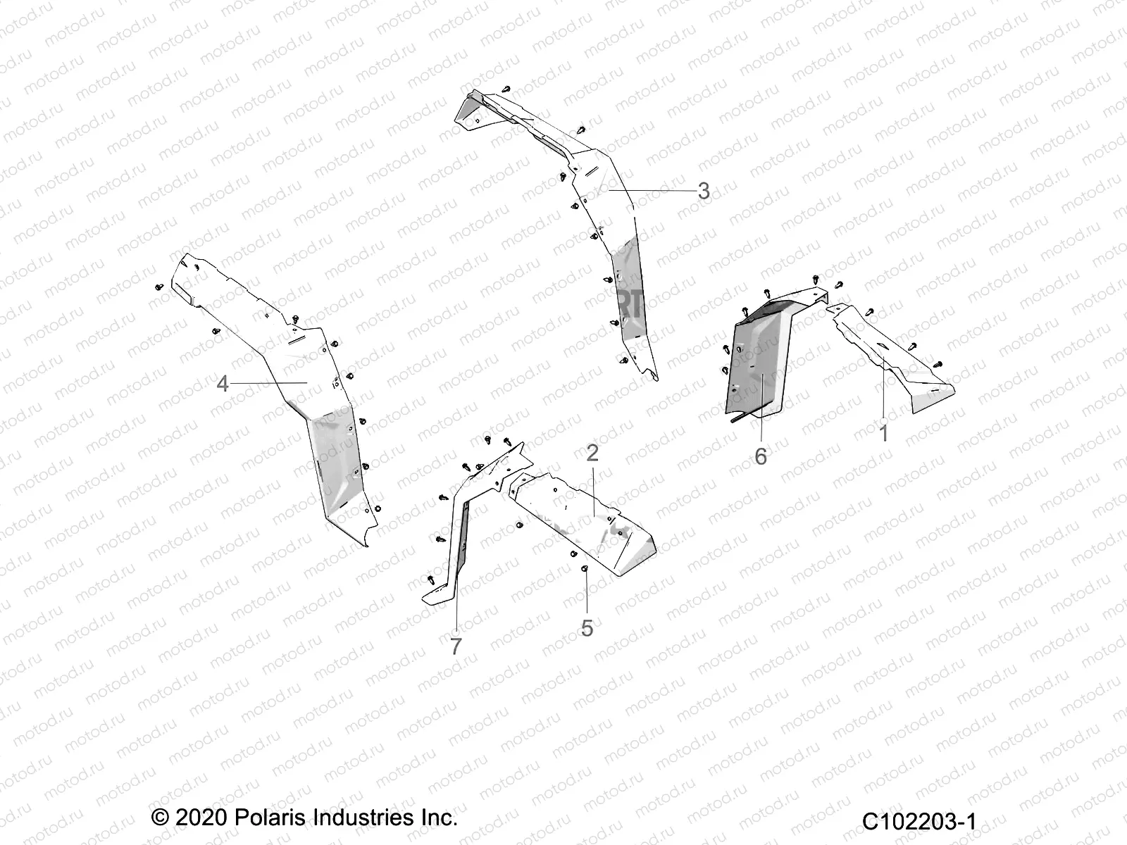 BODY | BODY, FENDER FLARES - A21SLS95FG/CG (C102203-1)