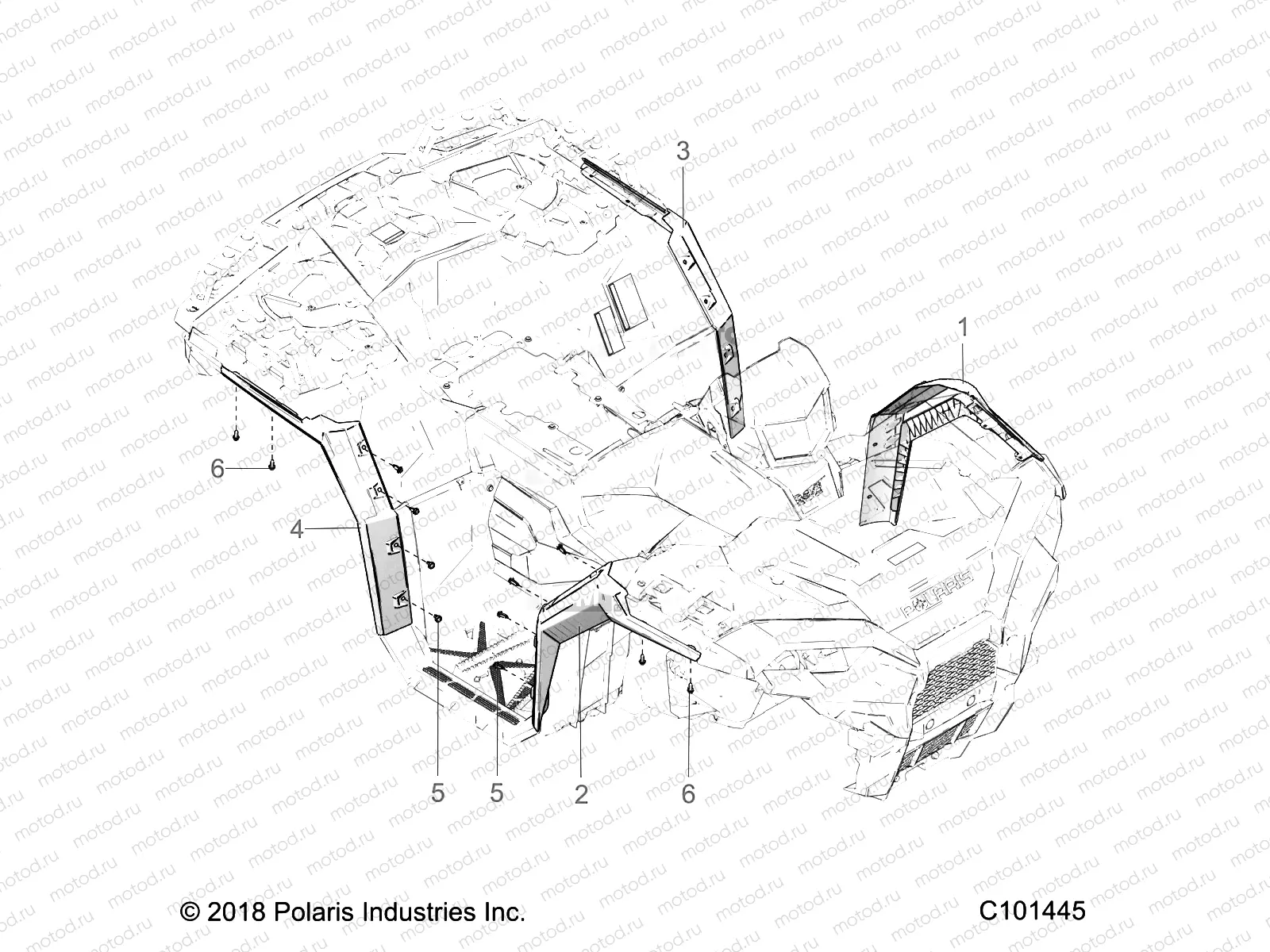 BODY | BODY, FENDER FLARES - A21SXV95AG/CAG (C101445)