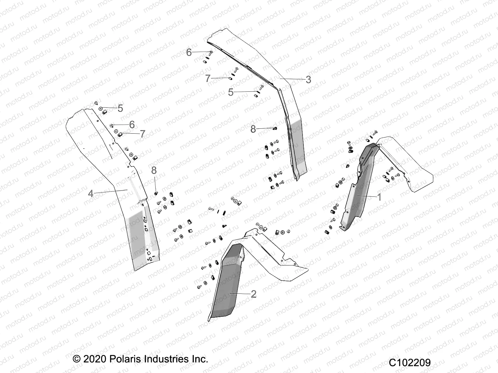 BODY | BODY, FENDER FLARES - A22SGS95CN/S95FN (C102209)