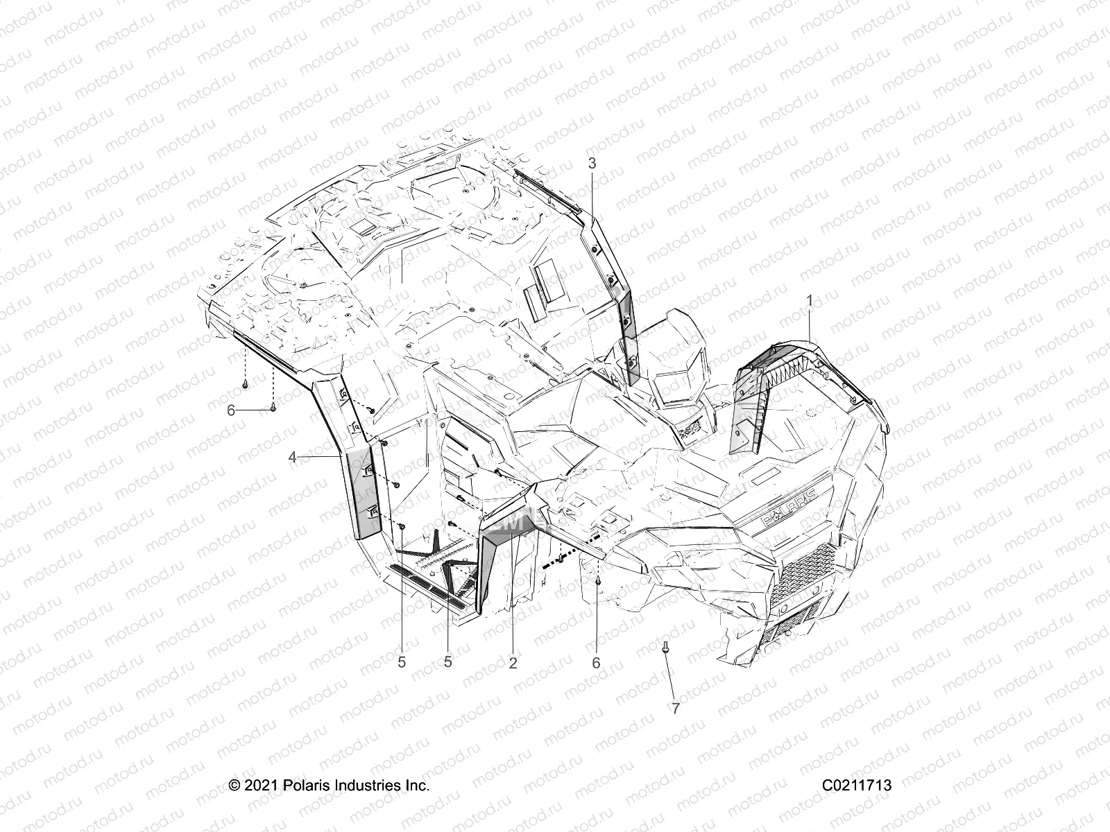 BODY | BODY, FENDER FLARES - A22SXR95AJ (C0211713)